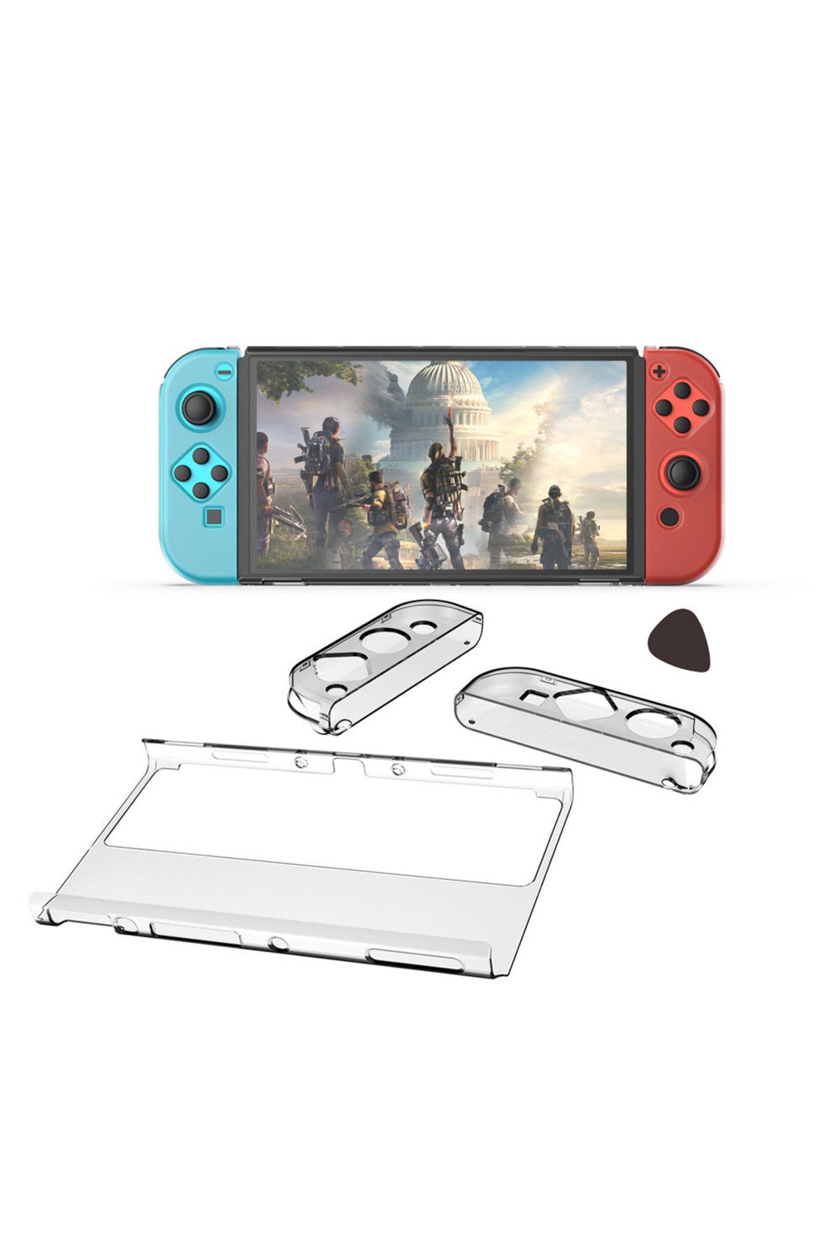 Choice-Transparent Crystal Case For Switch OLED Clear Protective Shell for Nintendo Switch OLED Game Con... 3