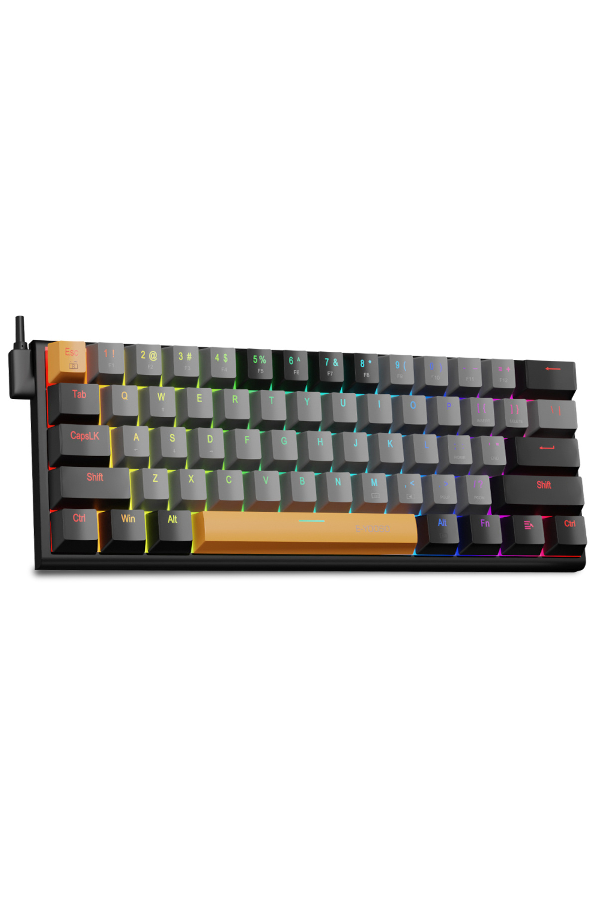 Choice-E-YOOSO Z11 RGB USB 60% Mini Mechanical Gaming Keyboard Blue Red Switch 61 Keys Wired detachable ... 8