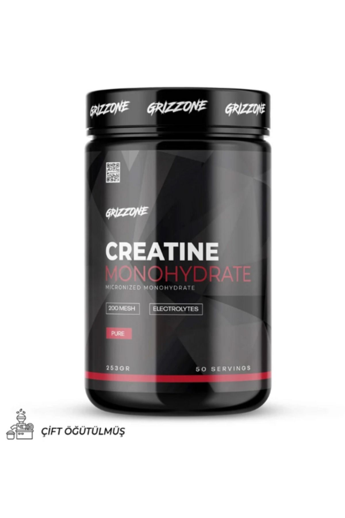 GRIZZONE Creatine 253 gram 50 Servis Aromasız