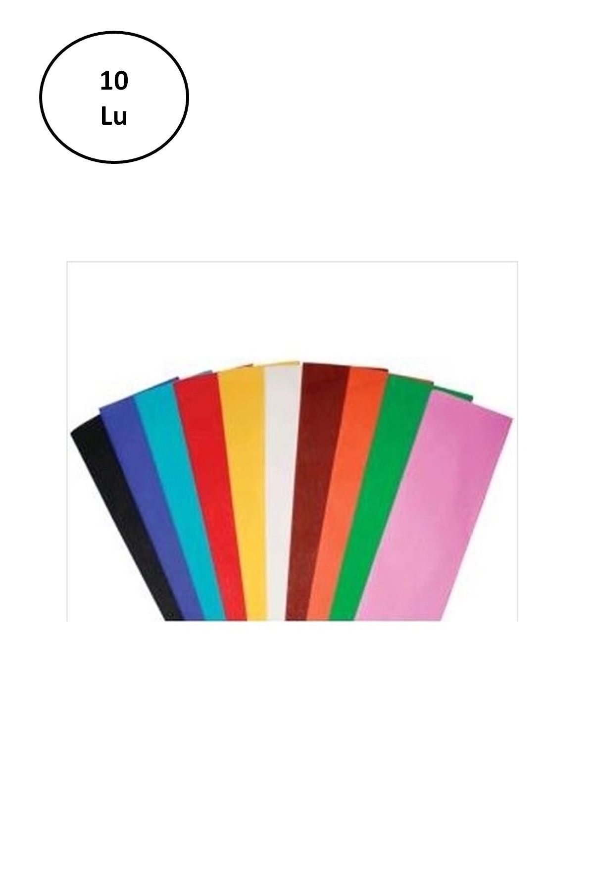 Kapamarka Krapon Kağıdı 50X200 Cm Karışık Renk 10 Lu