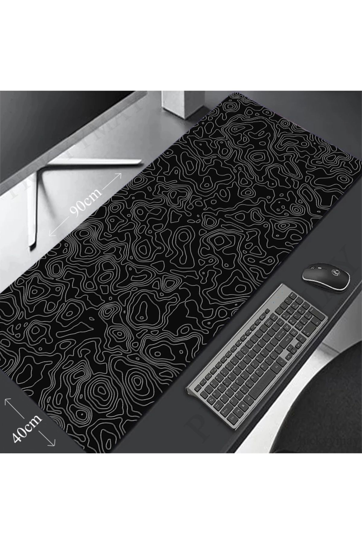 Choice-Design White And Black Mousepad Gaming Mouse Pad Gamer Mouse Mat Keyboard Mats Desk Pad Table Rug... 1