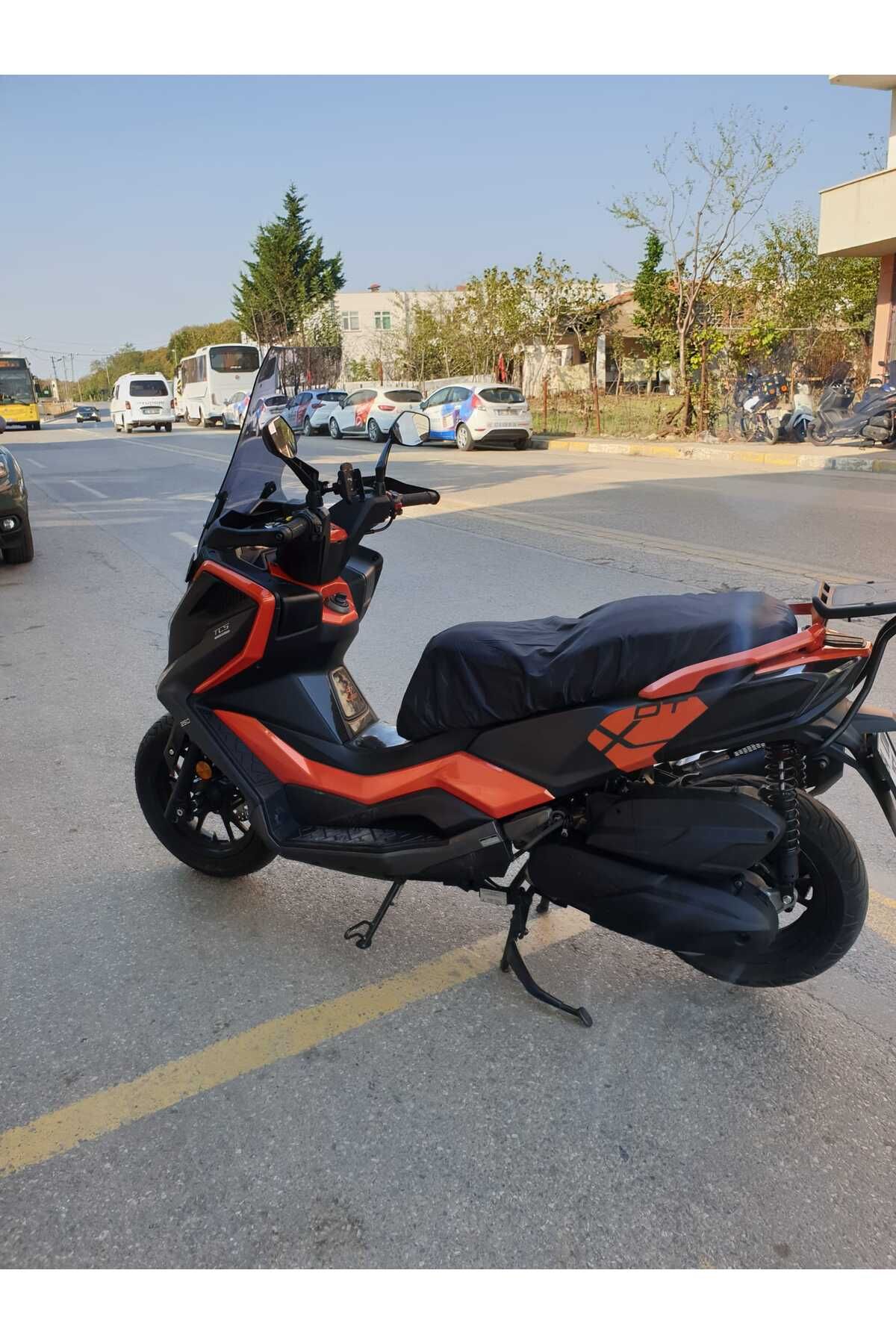 Kymco DTX 250 Siperlik Ön Cam 2025 Model 68cm Füme Renkli 4mm