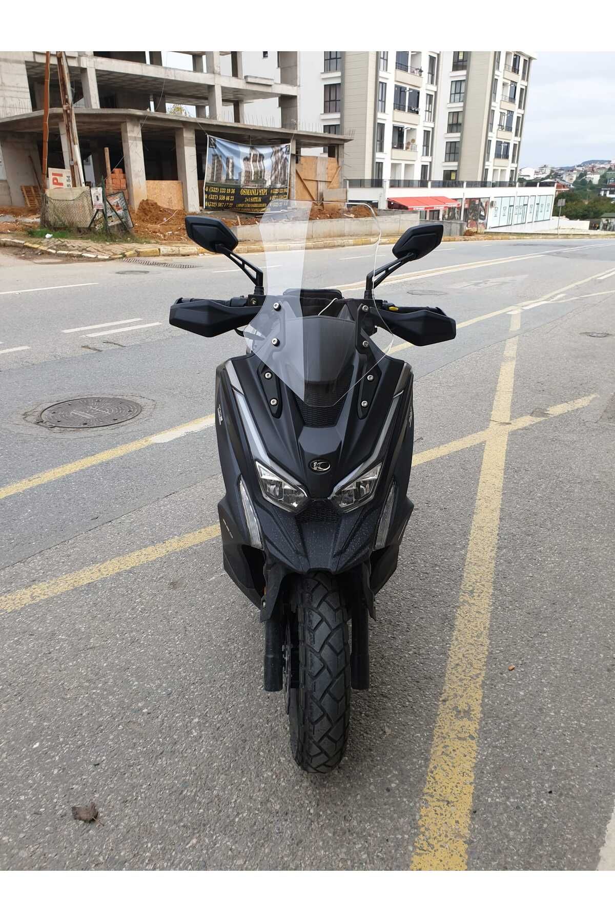 Kymco DTX 250 Siperlik Ön Cam 2025 Model 55cm şeffaf Renkli 4mm