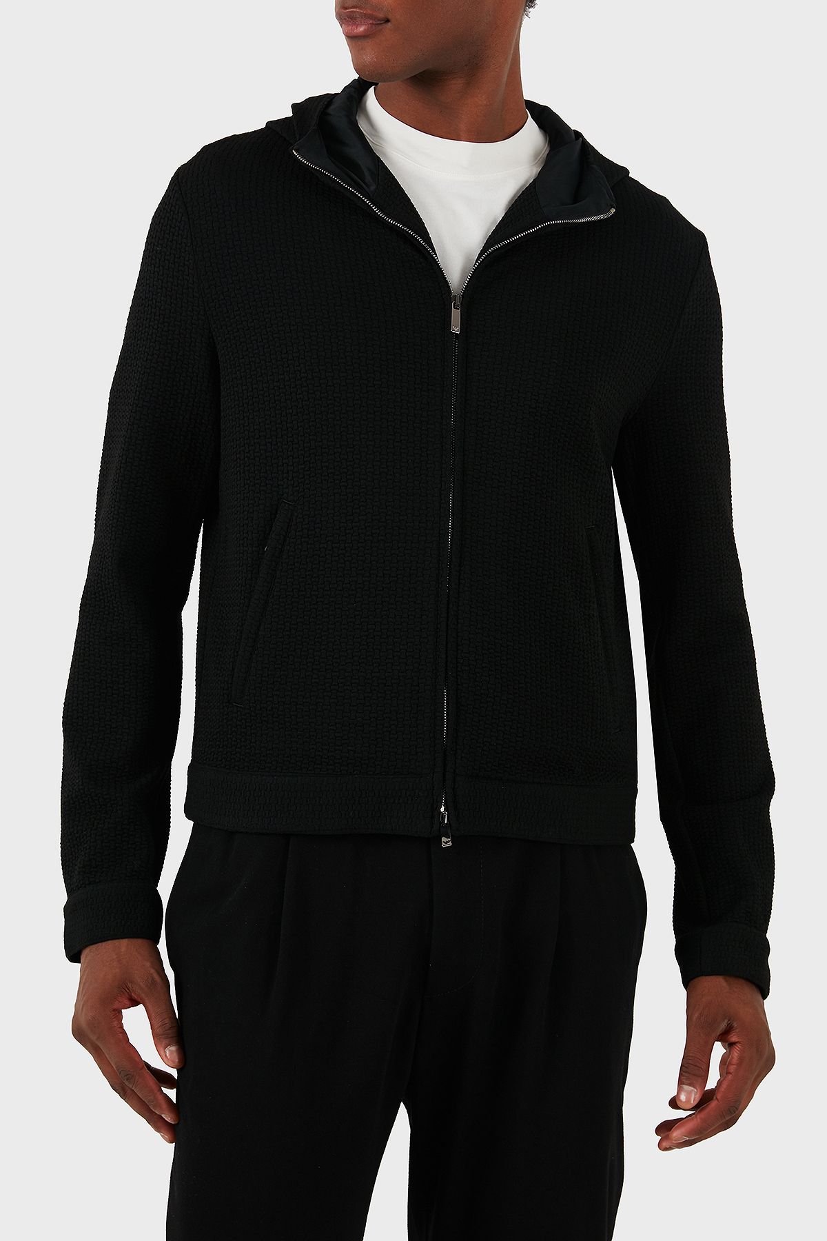 عرق گیر مردانه کلاهدار Fit Regular Fit SWEAT EM000028 TE11235 UC001 Emporio Armani