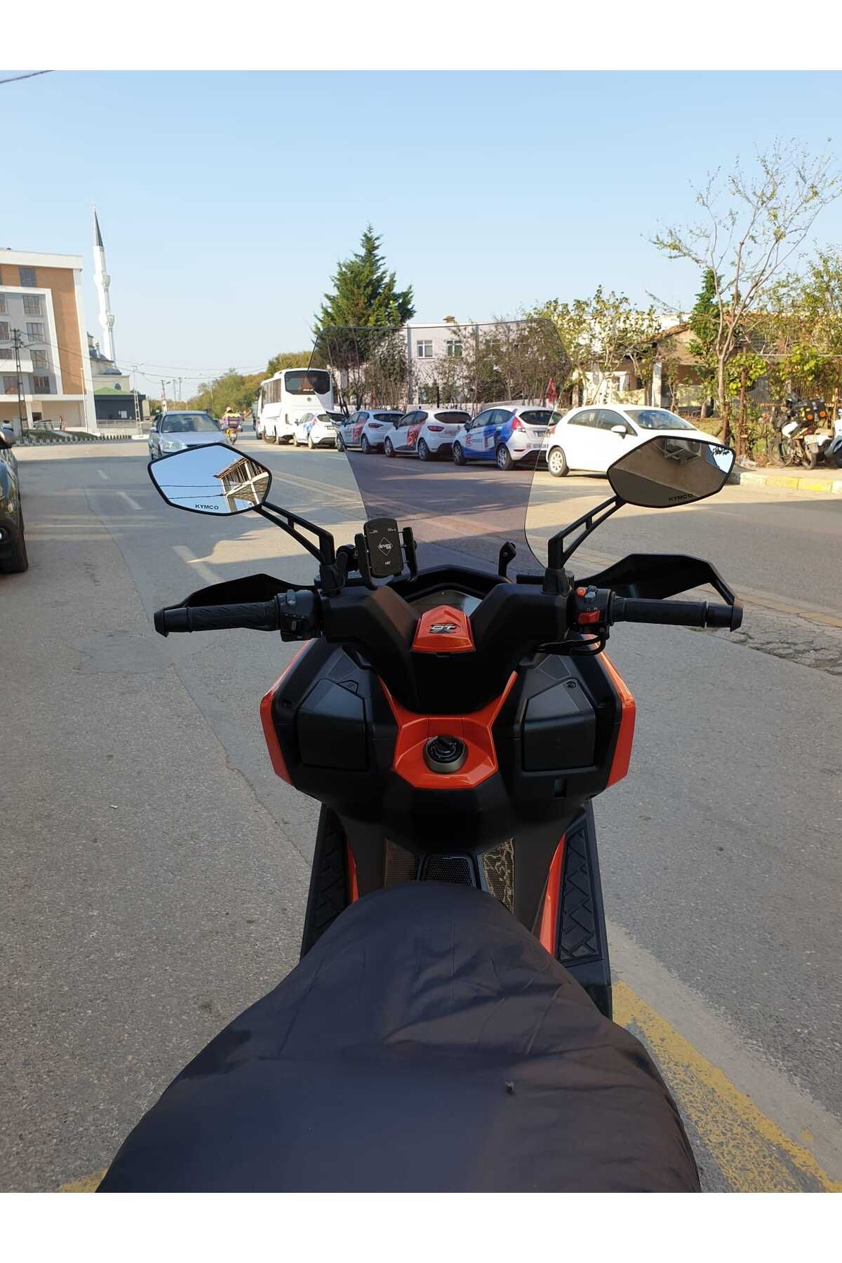 Kymco DTX 250 Siperlik Ön Cam 2025 Model 68cm Füme Renkli 4mm