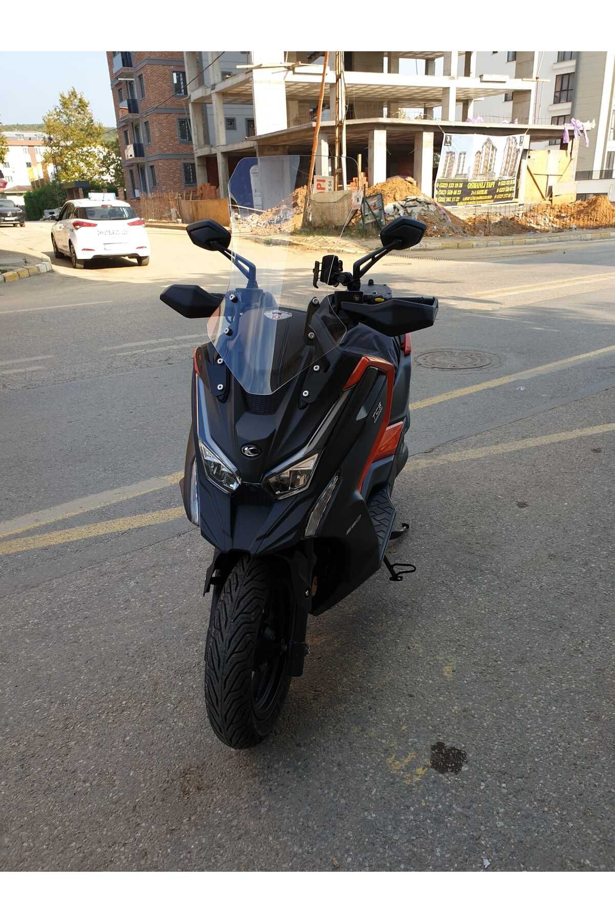 Kymco DTX 250 Siperlik Ön Cam 2025 Model 68cm şeffaf Renkli 4mm