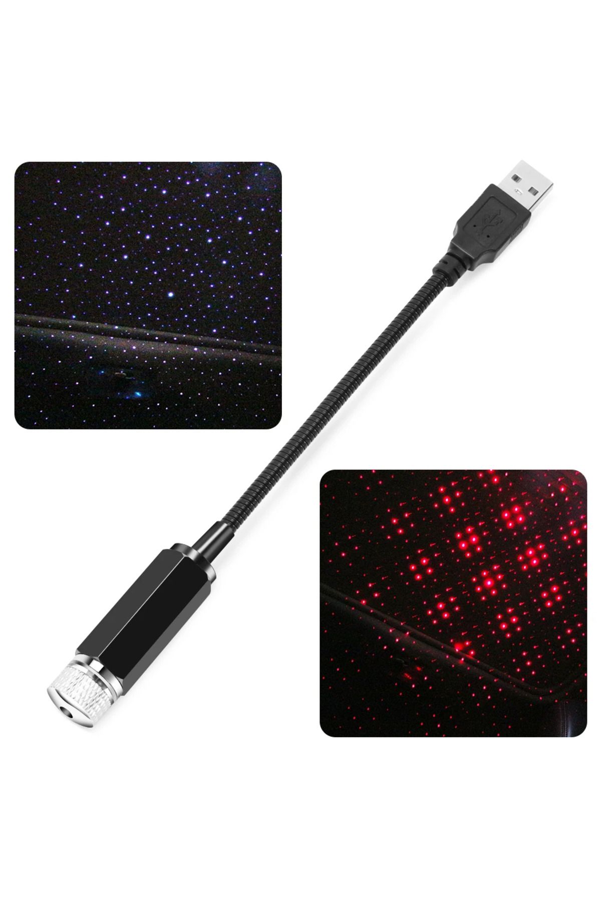 Choice-Blue Romantic Led Starry Sky Night Light 5v Usb Powered Galaxy Star Projector Lamp For Car Roof Room 6