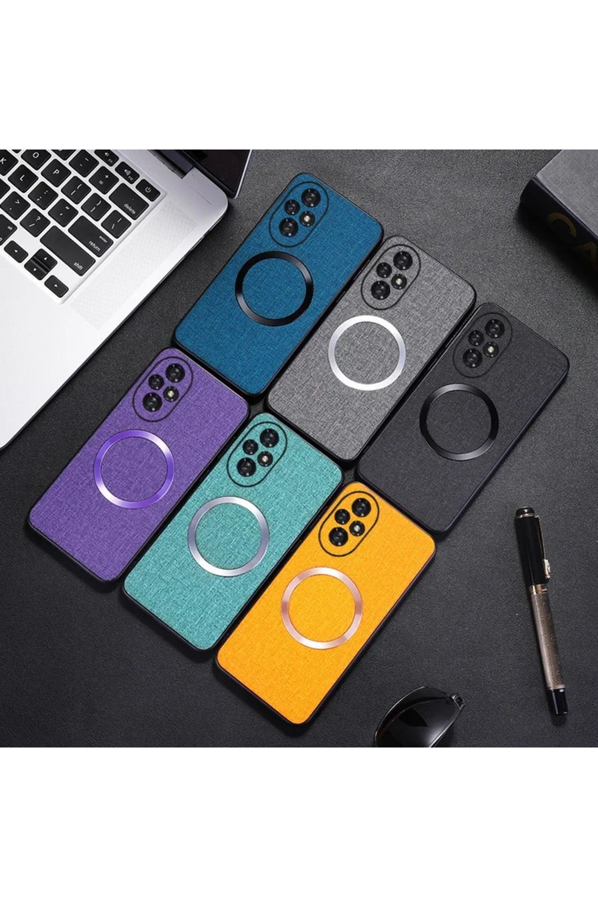 Choice-For Honor 200 Cover Magsafe Magnetic Plain Leather Case for Honor 200 Pro Honor 200 Lite Luxury W... 7