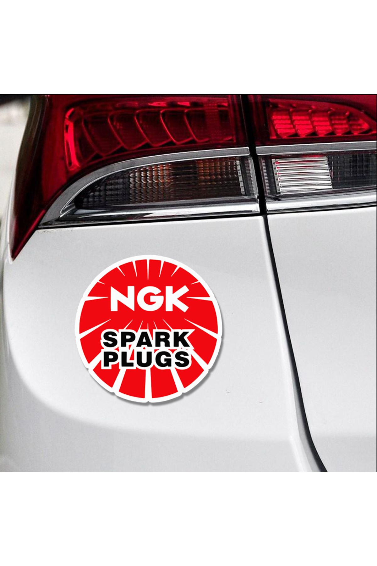 Choice-NGK Spark Plug Car Reflective Sticker Personalized Creative Body Decoration Sticker Waterproof Re... 6