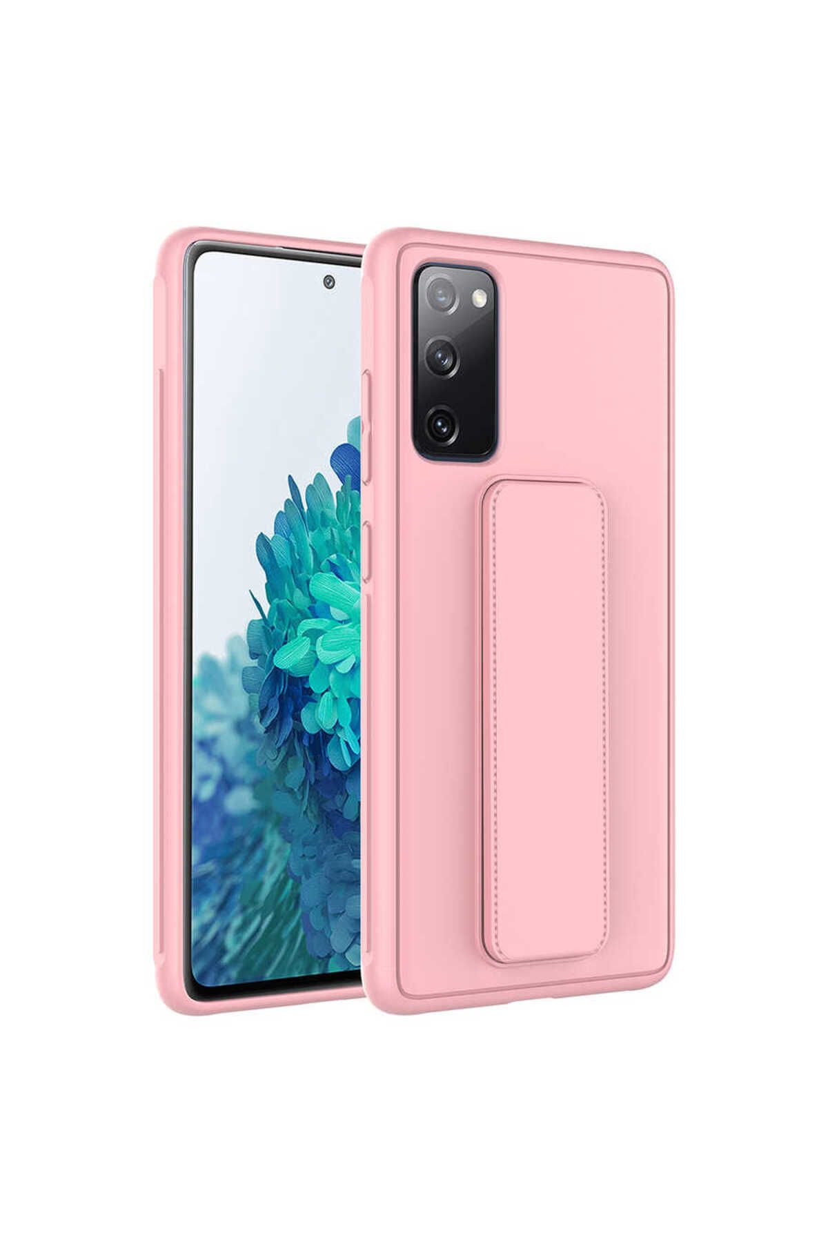 gaappy Pstand Serisi Samsung Galaxy S20 FE Pembe Kapak
