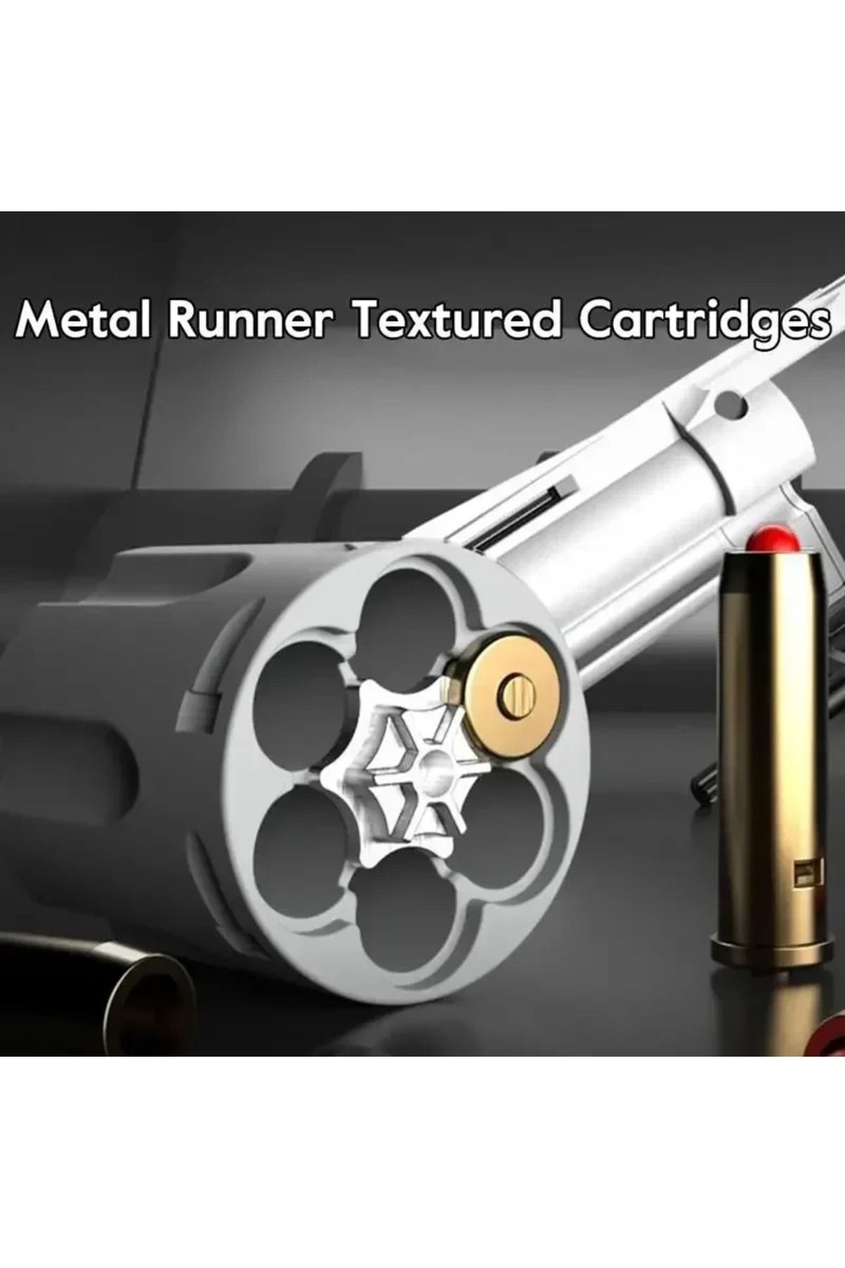 XZCAI-Magnum Zp-5 357 Long Alloy Revolver Soft Bullet Can Be Fired Pistol Boy Simulation Toy Repeating ... 3