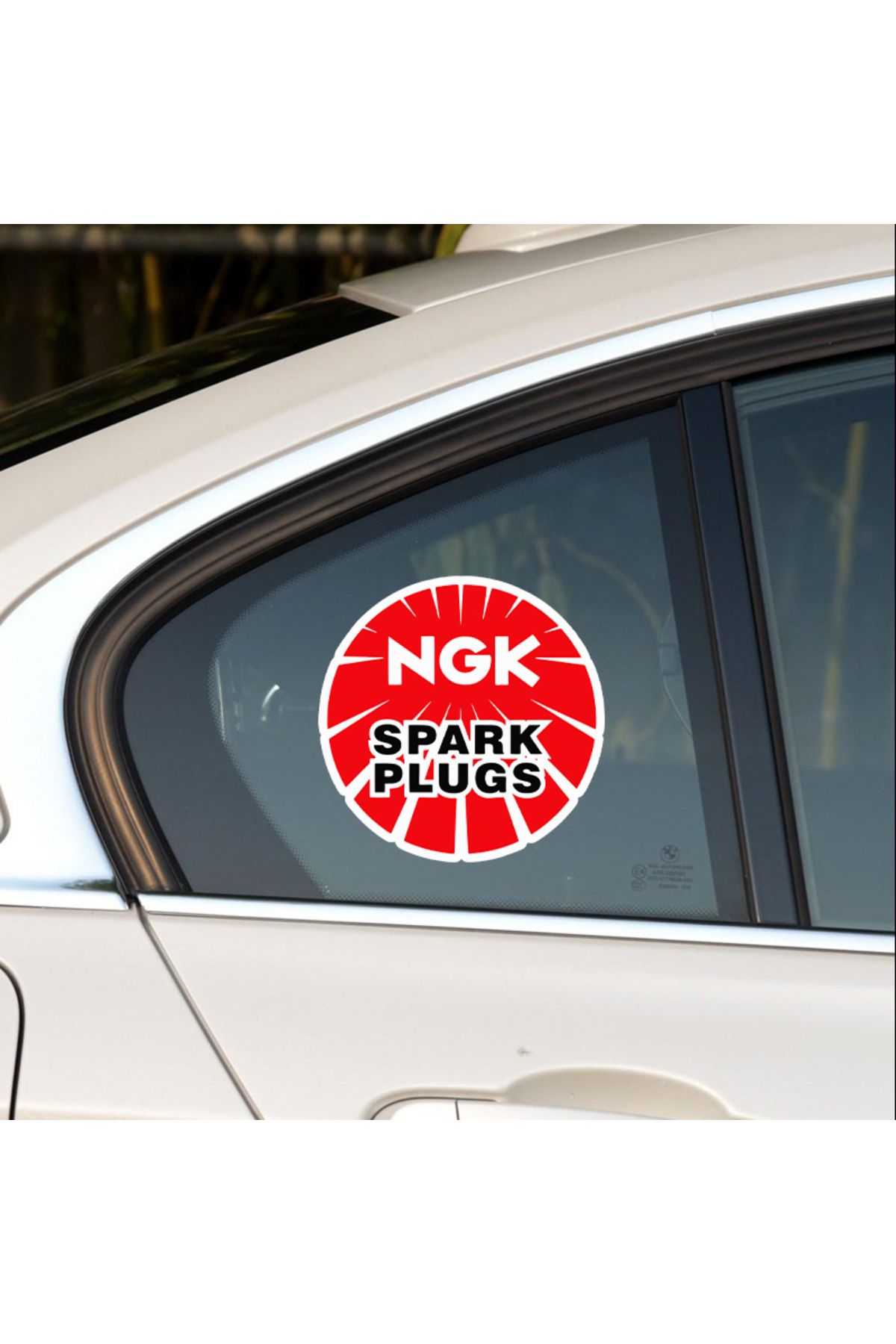 Choice-NGK Spark Plug Car Reflective Sticker Personalized Creative Body Decoration Sticker Waterproof Re... 3
