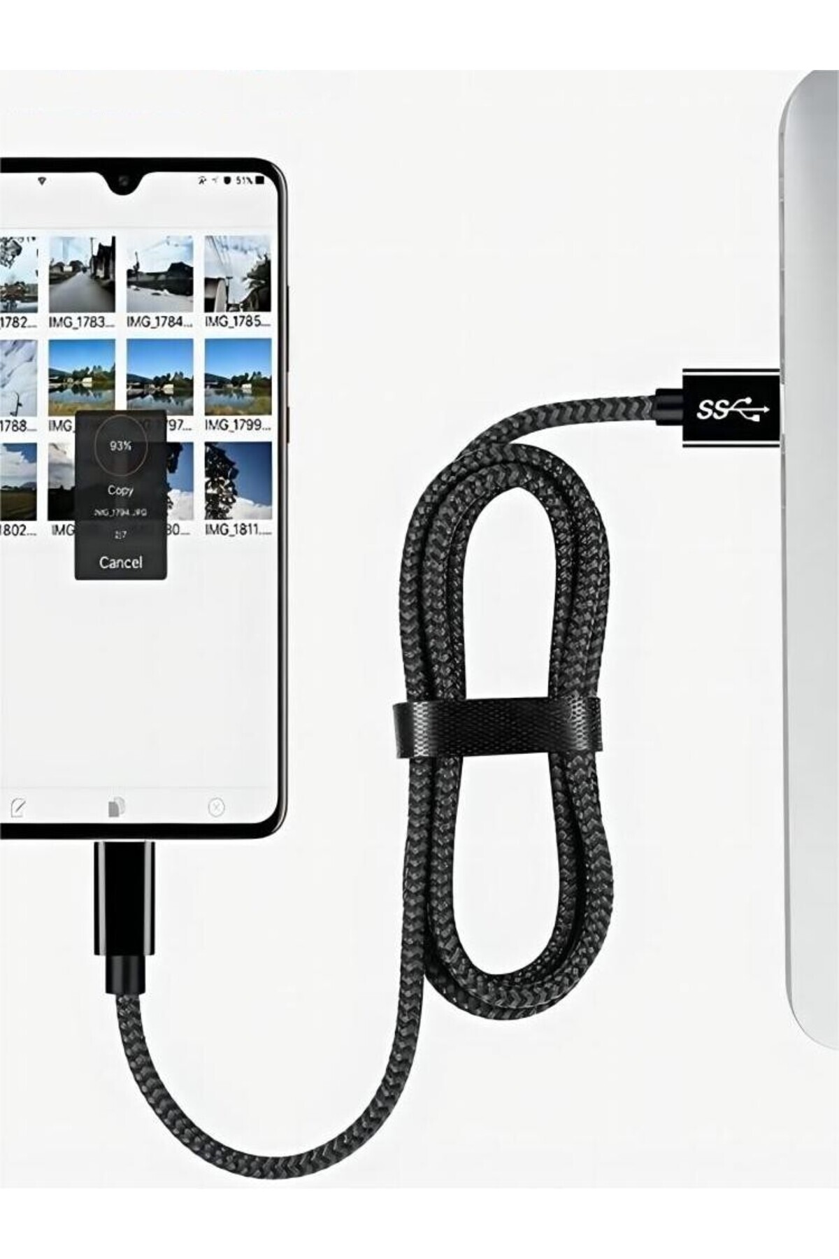 Choice-USB Type C Fast Charging Cable for Samsung S21 S20 Fe S10 S9 Plus Note 20 Ultra A72 A52 A32 A22 5g... 3