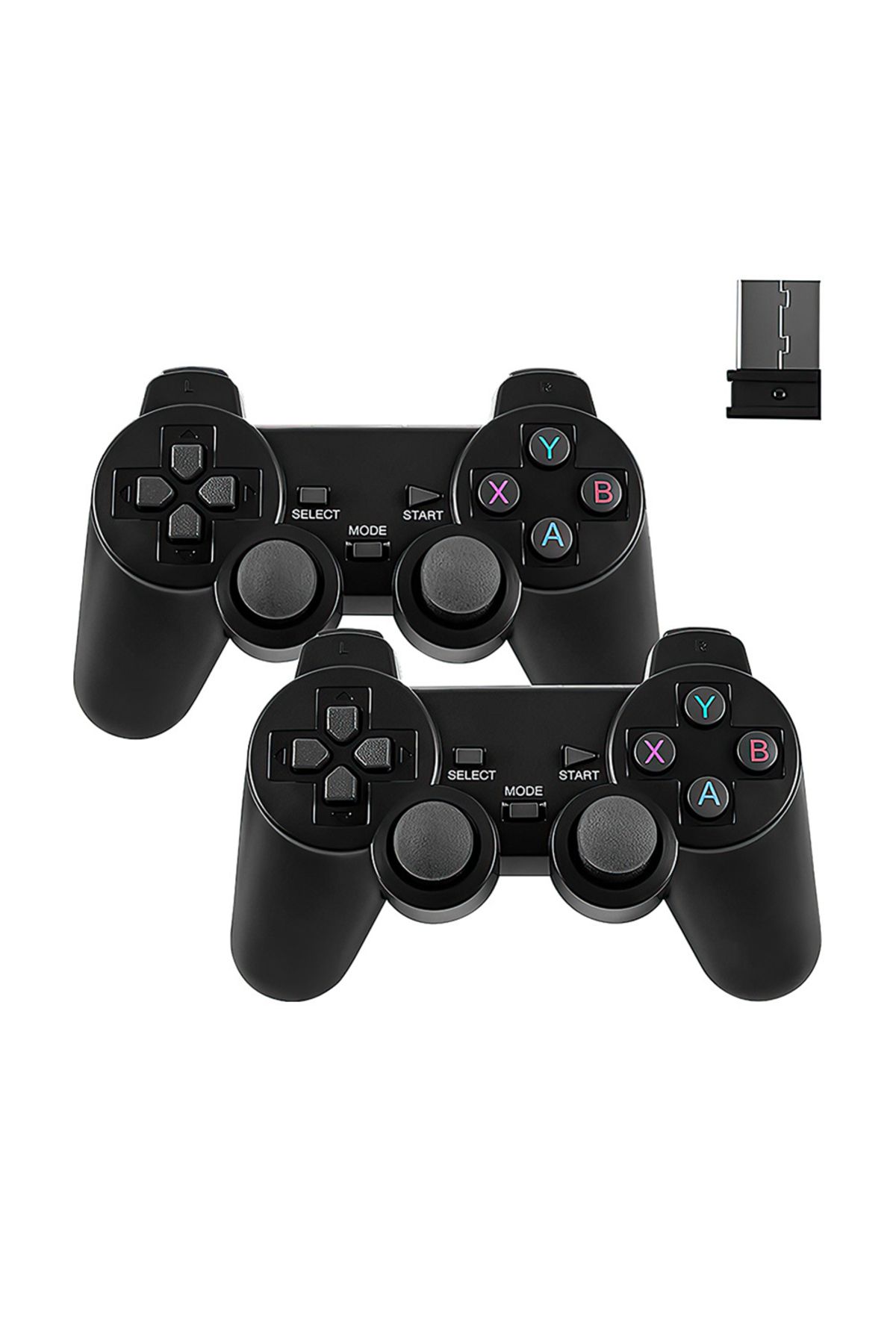 ALLOYSEED-64GB 2.4G Game Controller with Receiver Wireless Gamepad 3D Rocker Home TV Mini Game Console Cont... 1