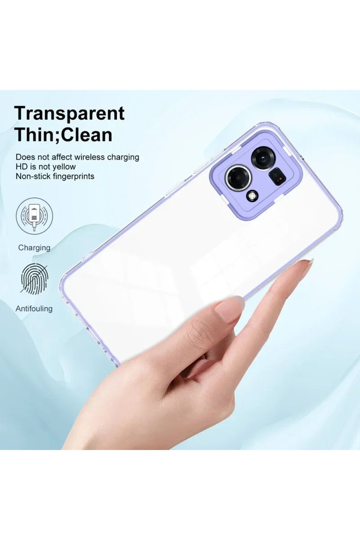 Choice-جراب شفاف عالي الدقة مقاوم للصدمات 360 درجة لهاتف OPPO Reno 11 10 8 7 Pro 5G A98 A78 A77 A38 A57 A17 A96 A... 3