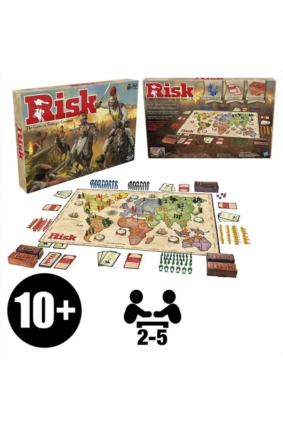 Choice-ألعاب الطاولة Risk - لعبة الغزو الاستراتيجي - من 2 إلى 5 لاعبين - ألعاب الطاولة العائلية - من سن 1 1