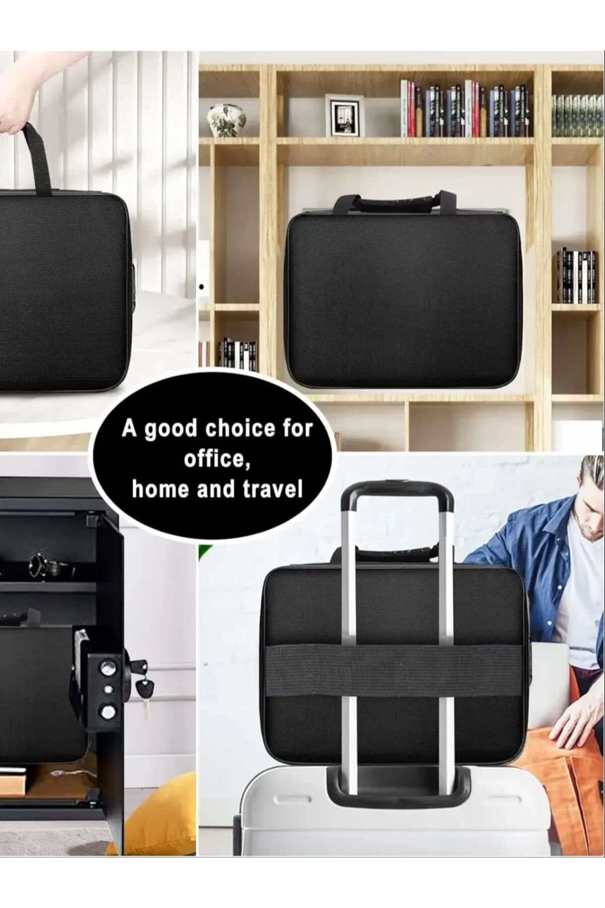 Choice-Fireproof Waterproof MultiLayered Portable File Storage Expandable Zipper File Folder File Securi... 8