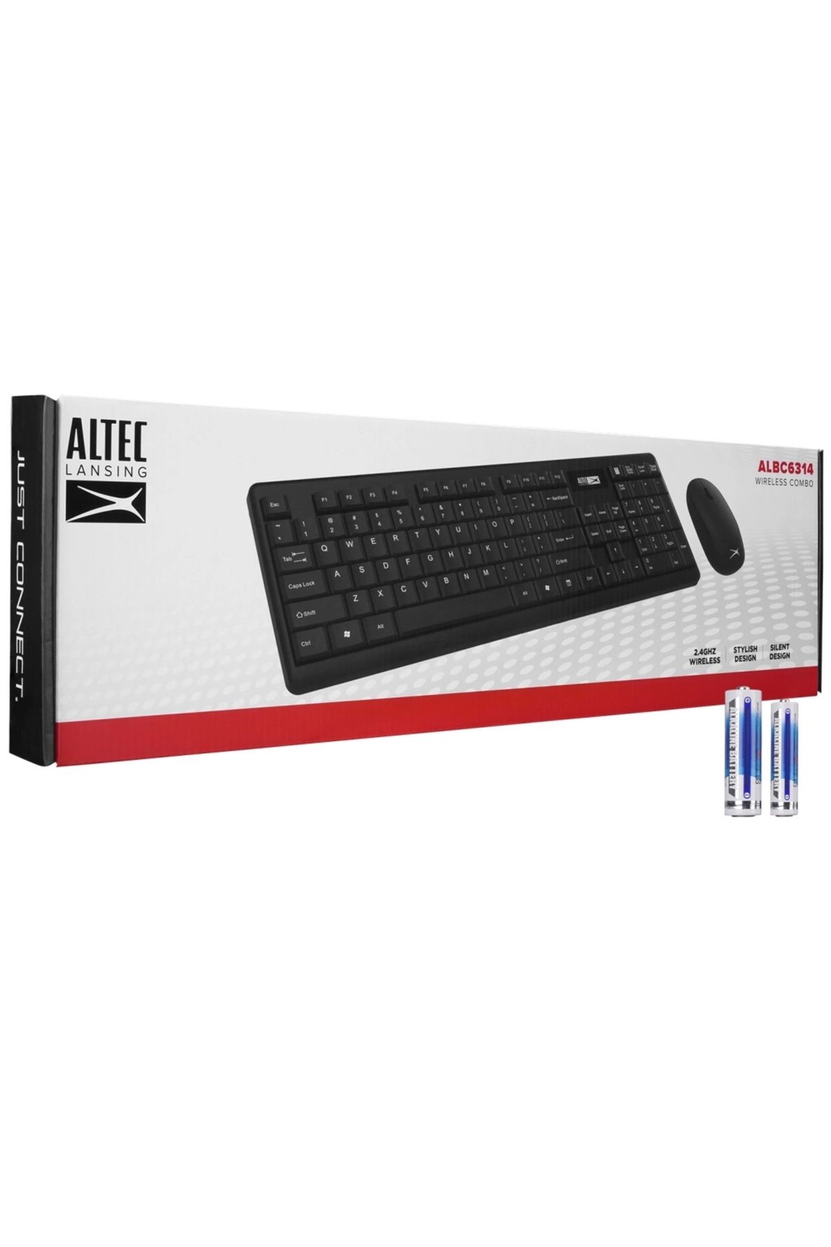 Altec Lansing Albc6314, Siyah, Türkçe Q, Kablosuz, Klavye Mouse Set