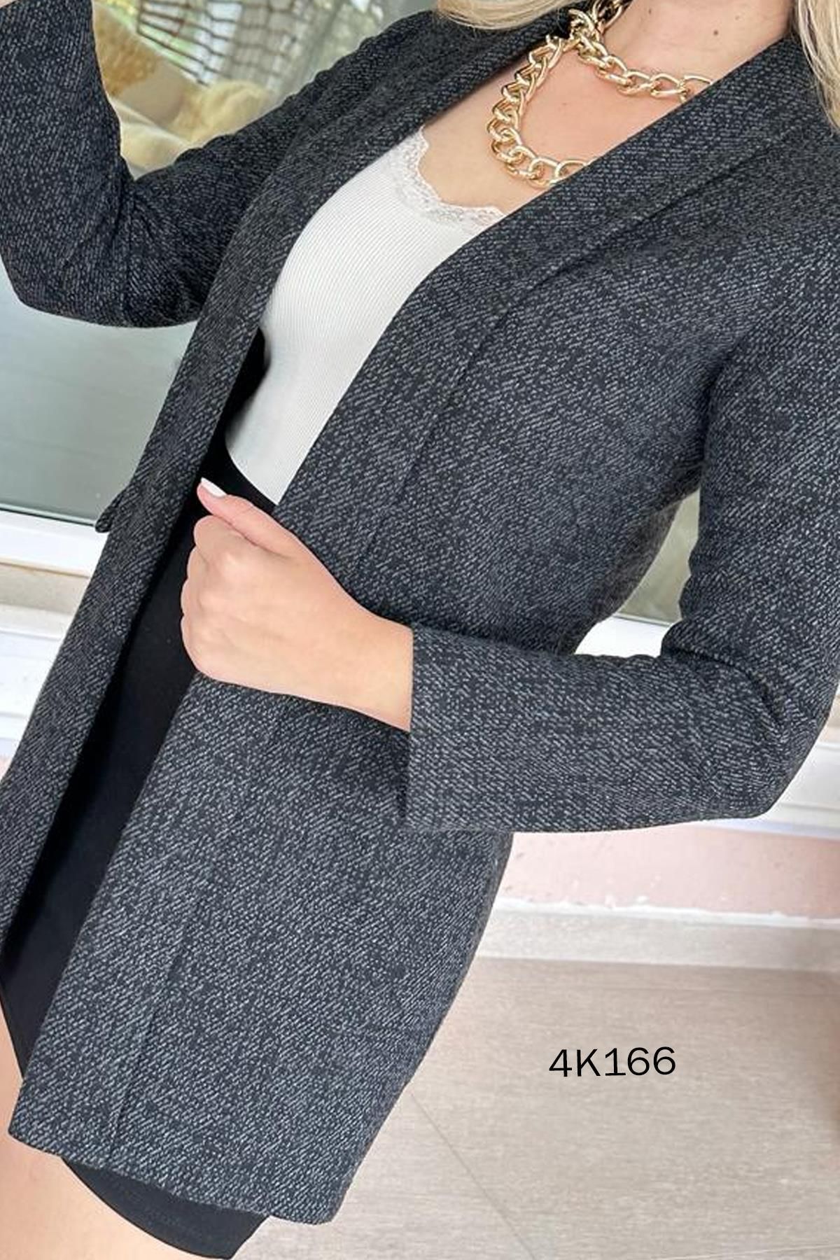 İnce Topuk-Jacket - Gray - Regular fit 3