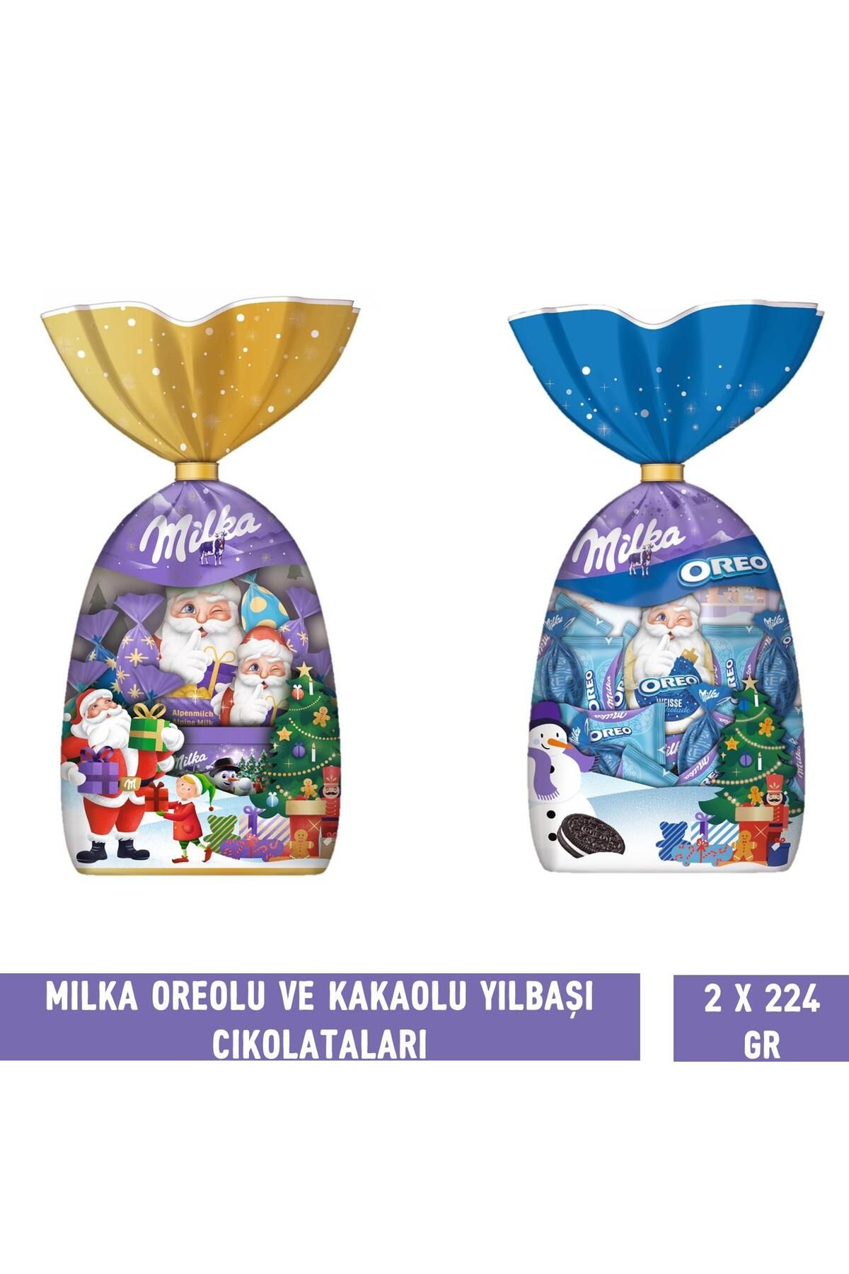 Milka Oreolu Ve Kakaolu Yılbaşı Çikolatası 224 gr - 2 Adet