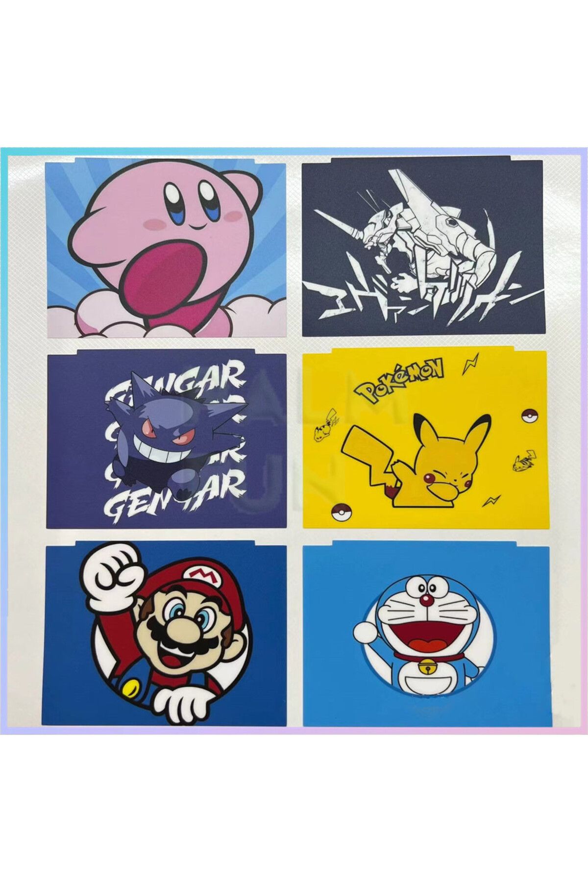 HATOSTEPED-Retro Cartoon Game Console Graffiti Sticker for RG35XXSP 3.5'' Handheld Game Console Front Back B... 3