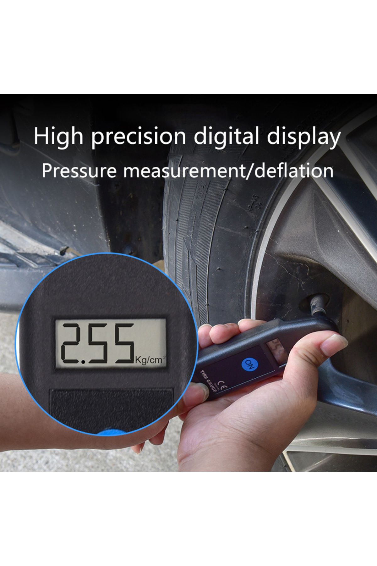 Choice-Digital Car Tire Tyre Air Pressure Gauge Meter LCD Display Manometer Barometers Tester PSI KPA BA... 2