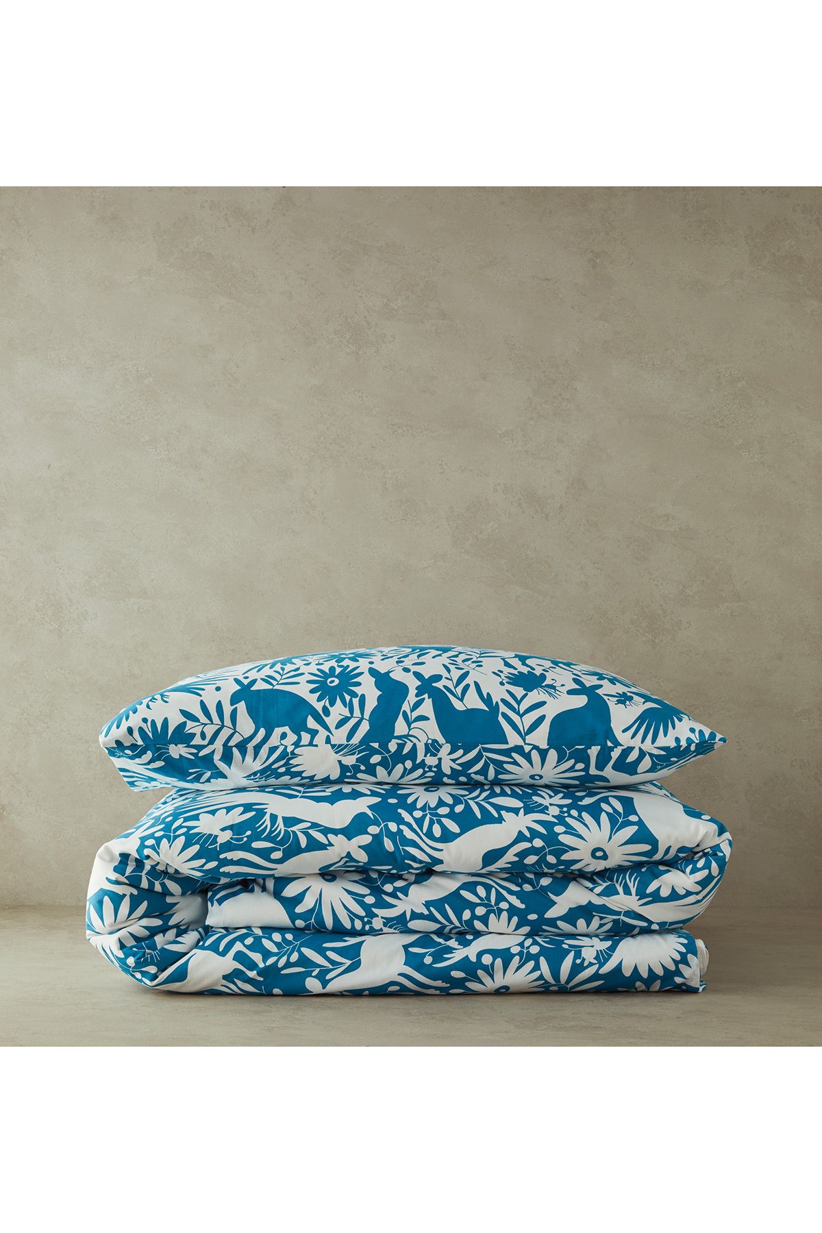 English Home-Blue Single Folk Jungle Duvet Cover Set 6