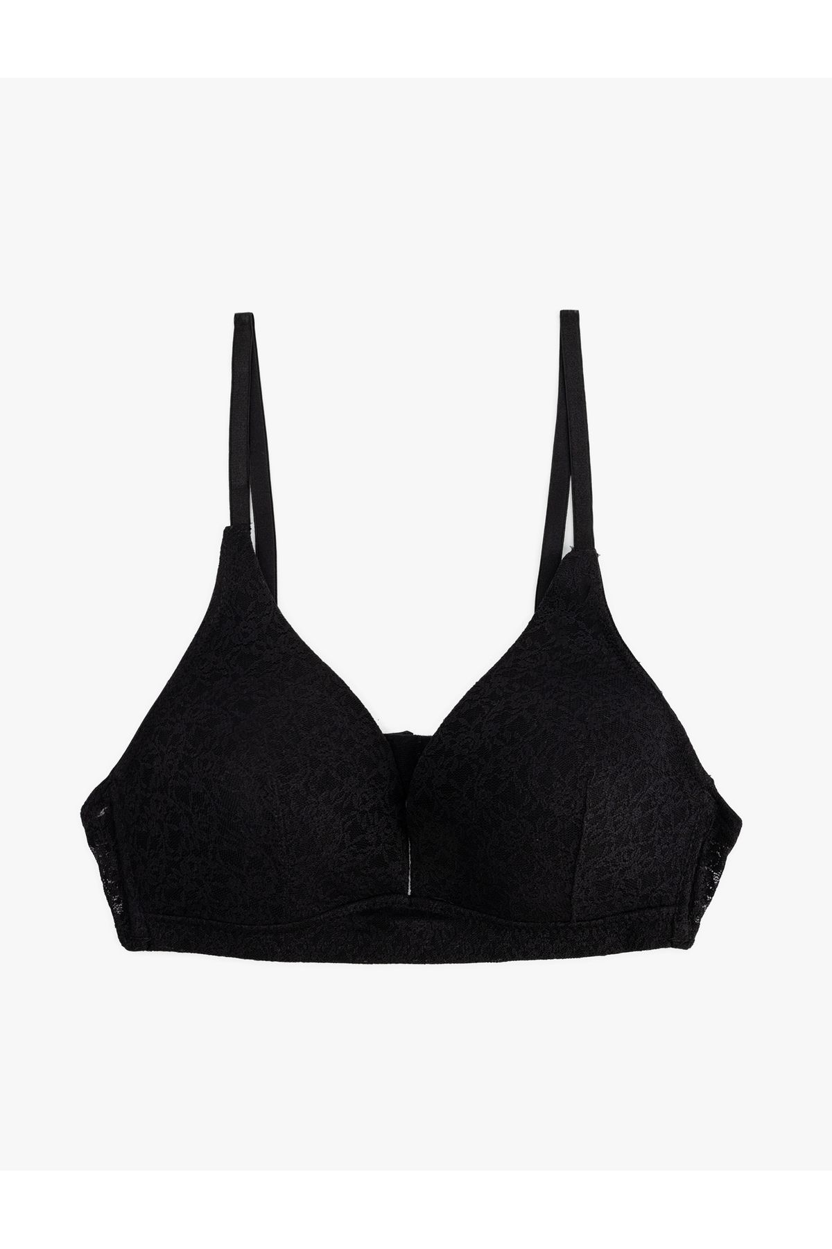 Koton-Lacy Soft Bra Without Underwire and Padding 1