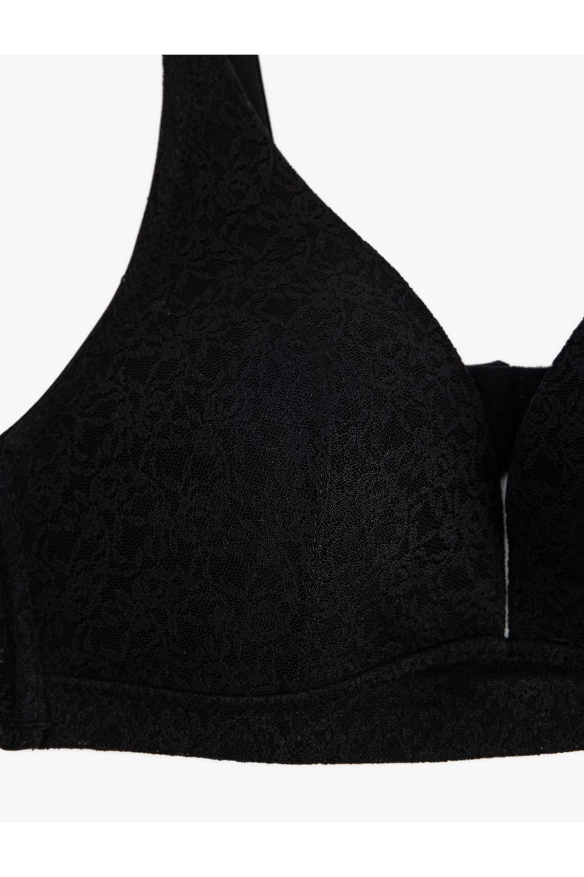Koton-Lacy Soft Bra Without Underwire and Padding 2