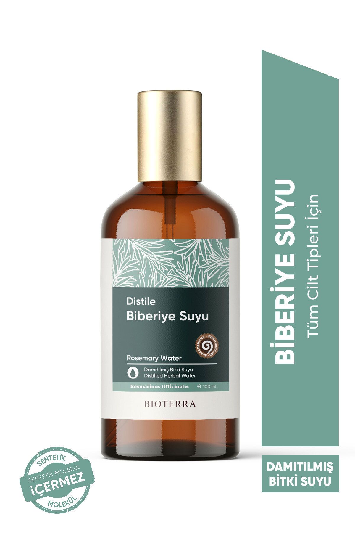 Bioterra Biberiye Suyu 100 ml - Rosemary Water (Dökülme Karşıtı ve Hızlı Saç Uzatma Toniği)