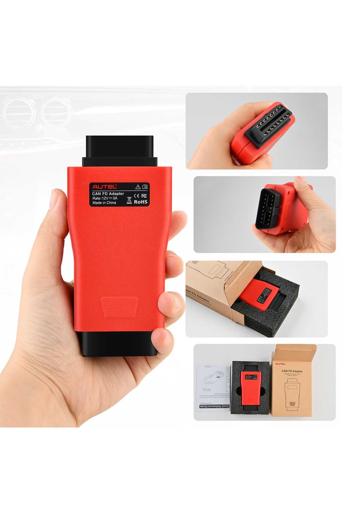 YIQIXIN-Autel CAN FD Adapter Compatible With Autel VCI Car Diagnosis Tool Support CAN FD PROTOCOL For MY2... 4