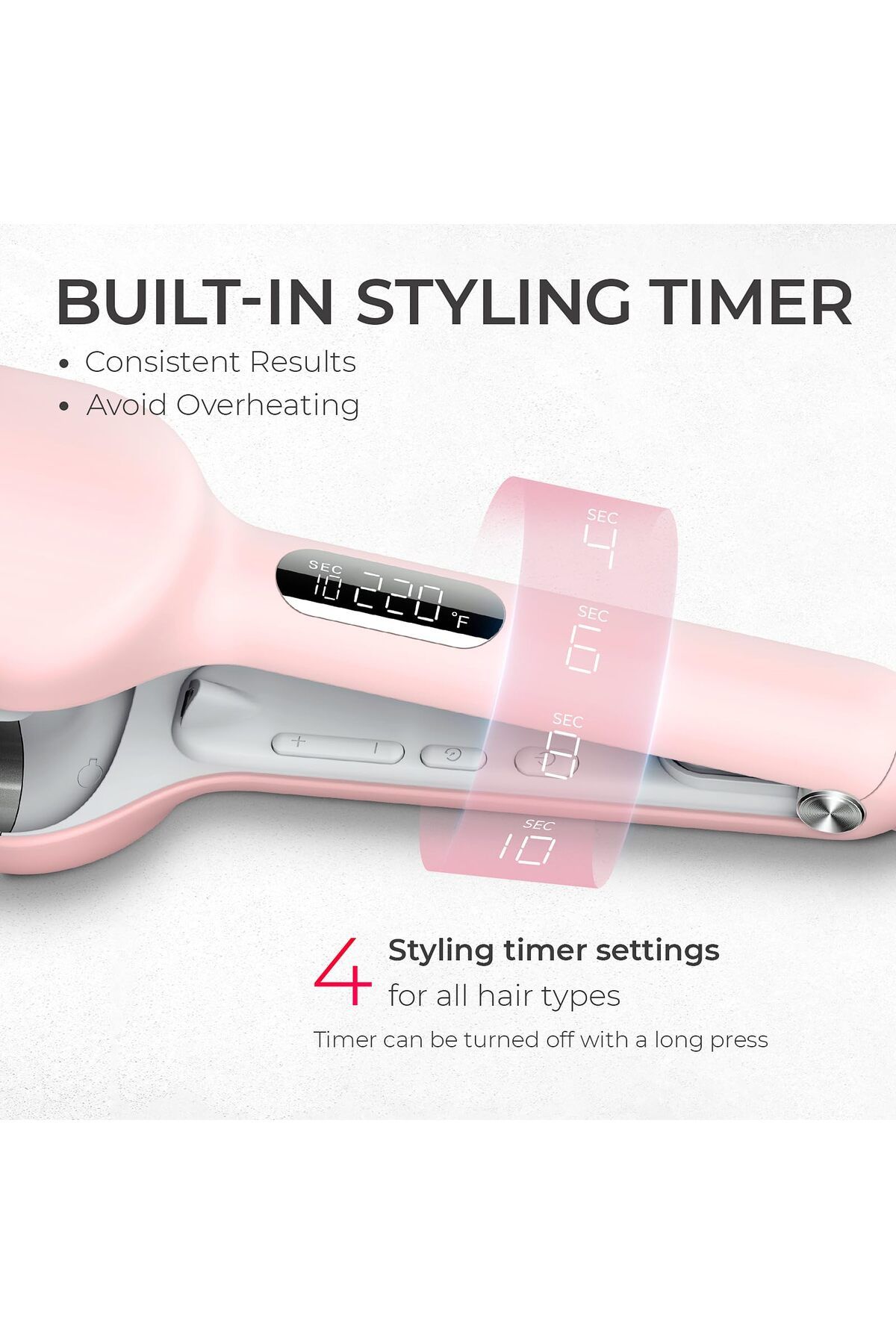 TYMO-Waver Curling Iron Hair Crimper - TYMO ROVY Beach Waves Curling Wand 3
