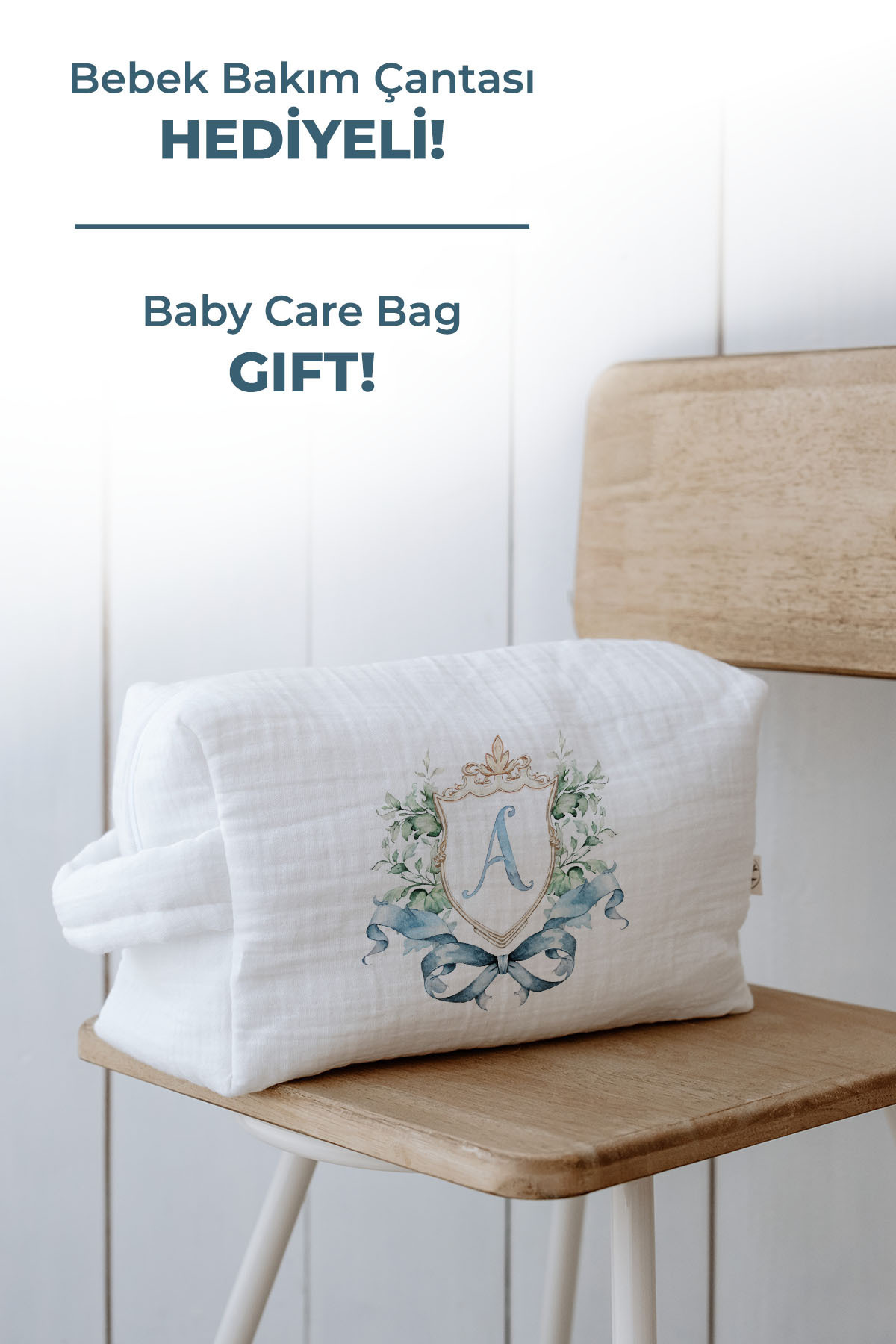 Tuğba Kuğu Organik 11'li Hastane Çıkışı - Blue Royal Series - A Harfi fotoğrafı 3 (önizleme)