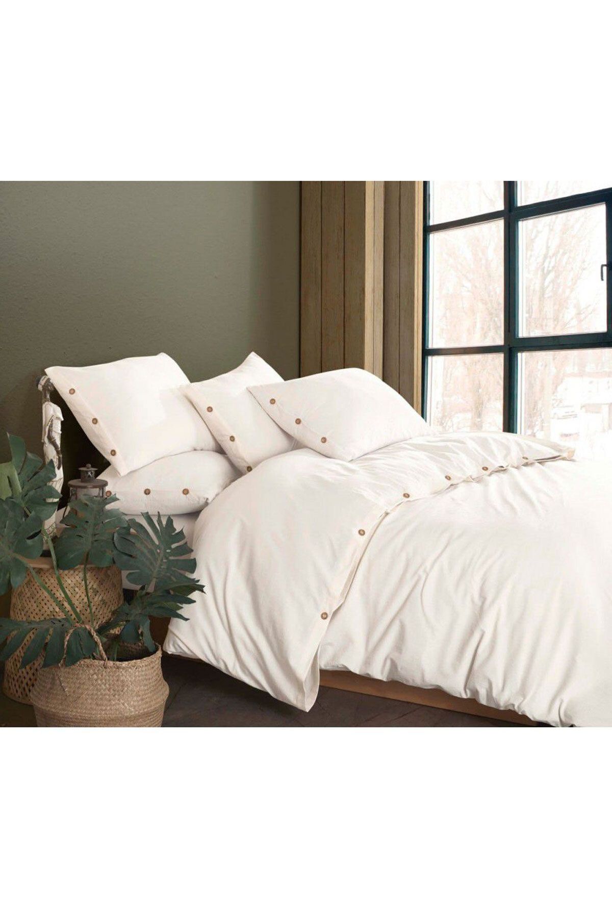 SİHİRLİ AYAKLAR-Double Duvet Cover Set with Elastic Sheets and Buttoned Cotton Grinding Carrying Bag Gift 2