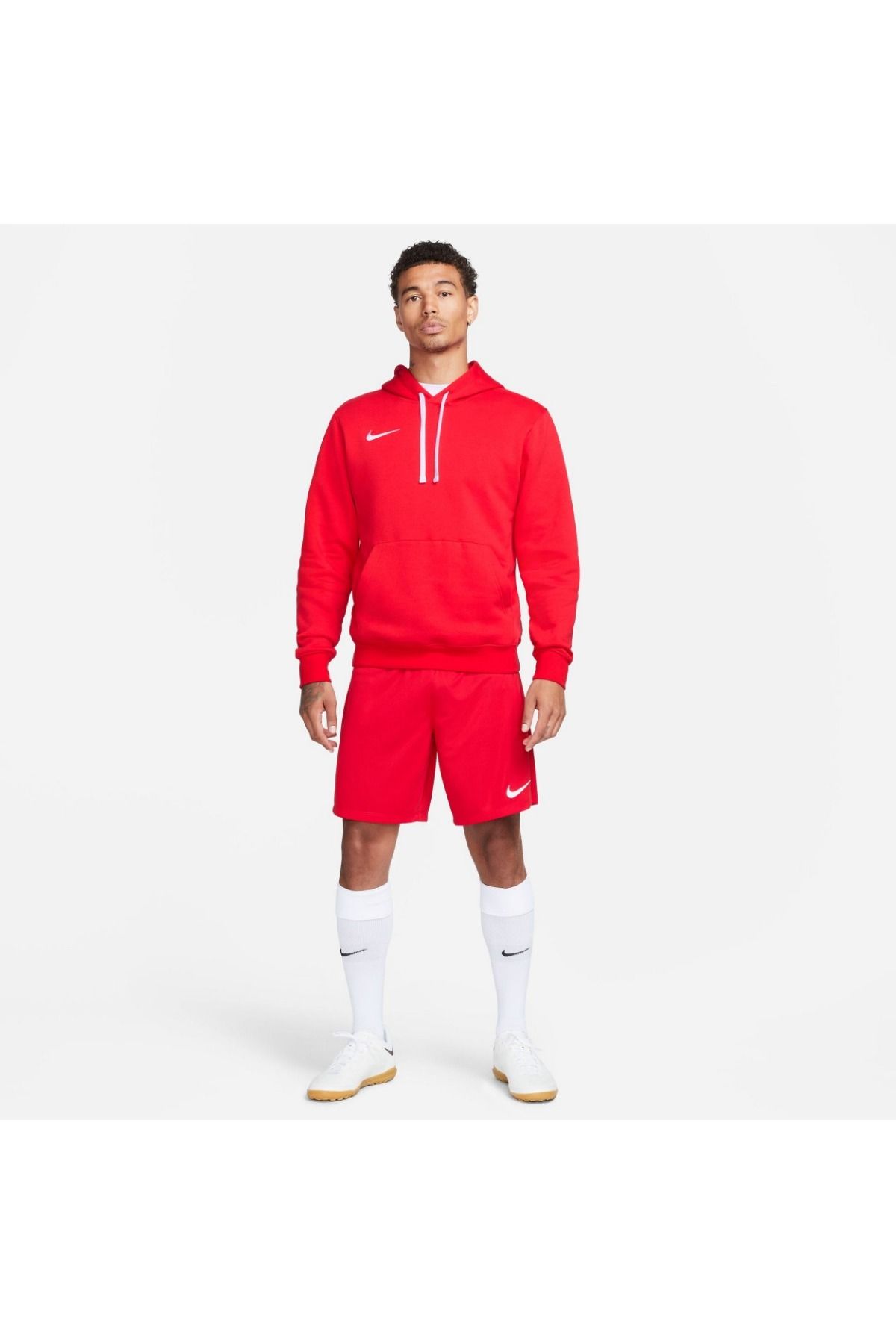 Nike-Men's Red Hooded Park Hoodie 3