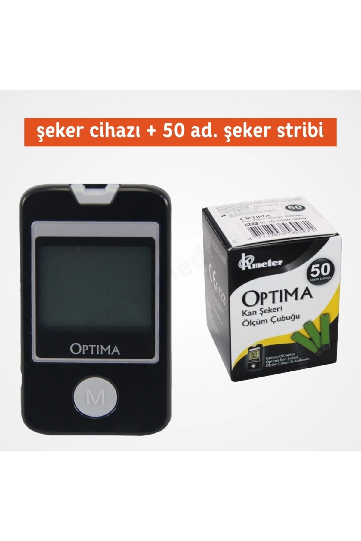 Optima Şeker Ölçüm Cihazı Şeker Stribi 50'li (1 KUTU)