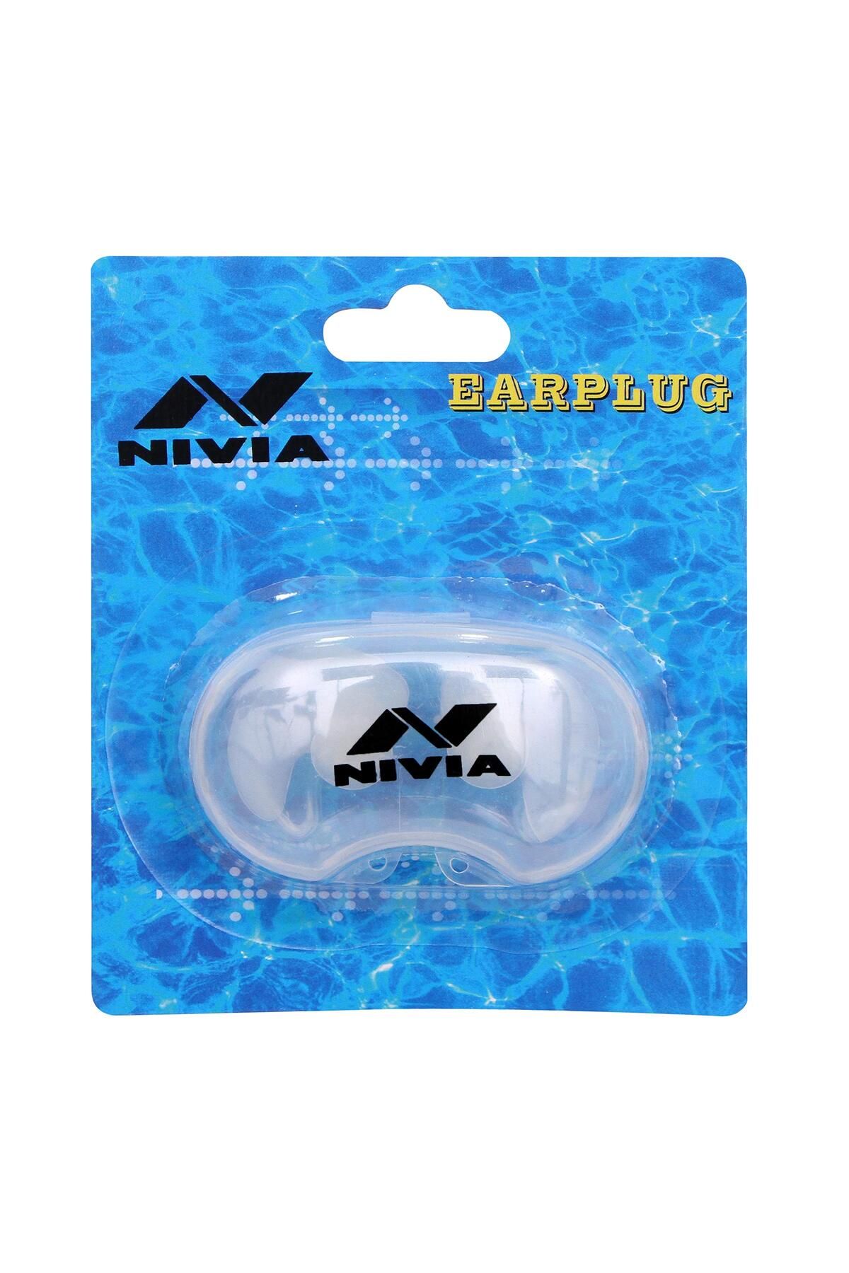 Nivia-Swimming Earplug with Storage Case | Free | White | Silicone | Ideal for All Age Group Swimmers 1