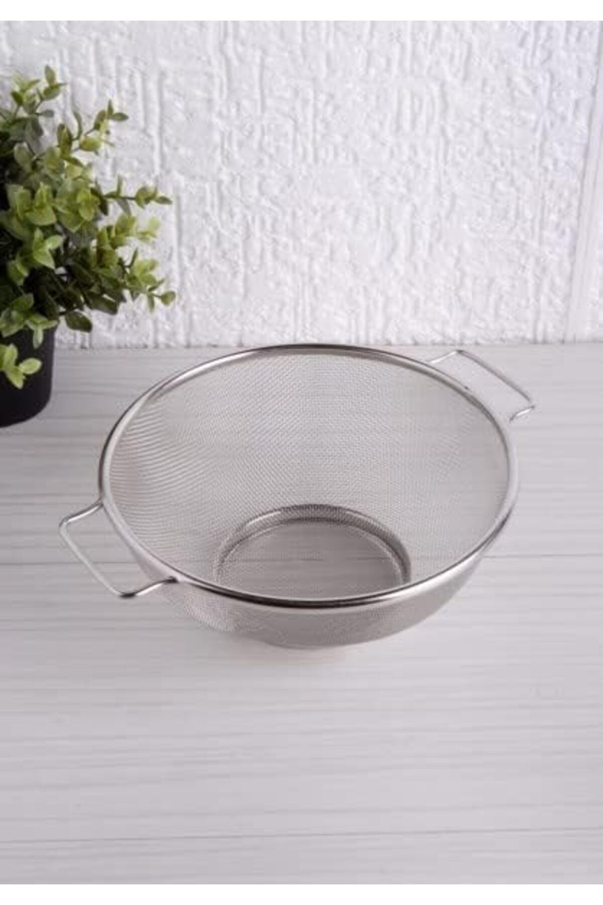 STOREMAX srh Paslanmaz Çelik Çift Kulplu Sepet Süzgeç 22cm*10cm, Salata Süzgeci Meyve Süzgeci, Makarna