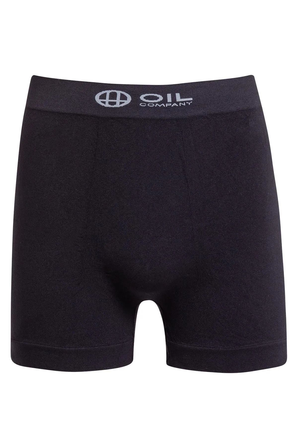 OIL COMPANY-Thermal Black Seamless 3-Piece Boxer Set - 3Rd Level 4