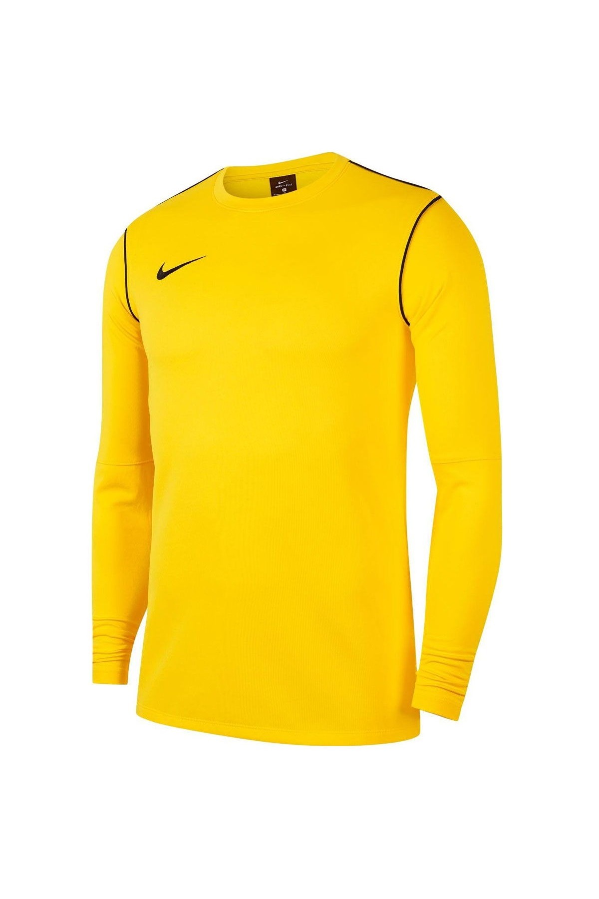 نایکی تی‌شرت آستین بلند مردانه پارک ۲۰ کرو، یقه گرد زرد