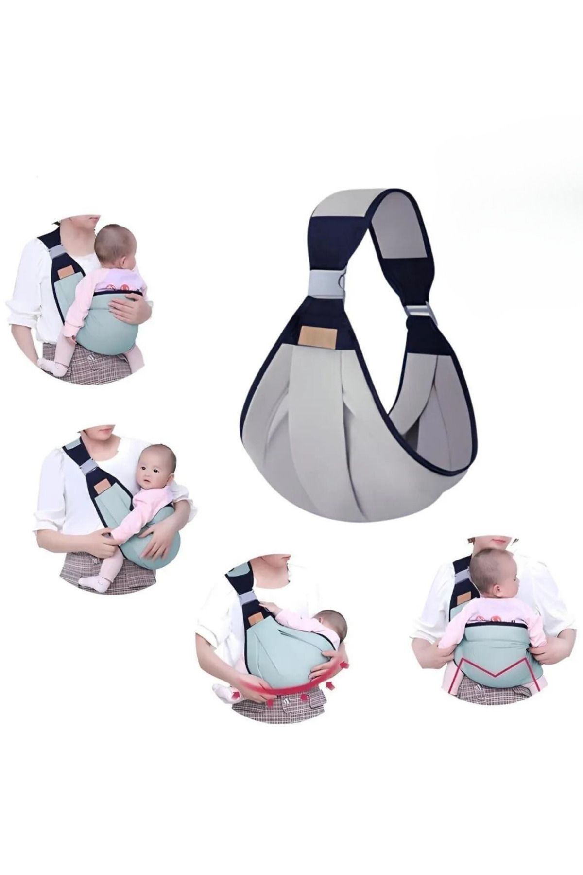 LAYLİNE Soft Bebek Çocuk Portbebe Kanguru Sling Taşıma Çantası fotoğrafı 3 (önizleme)