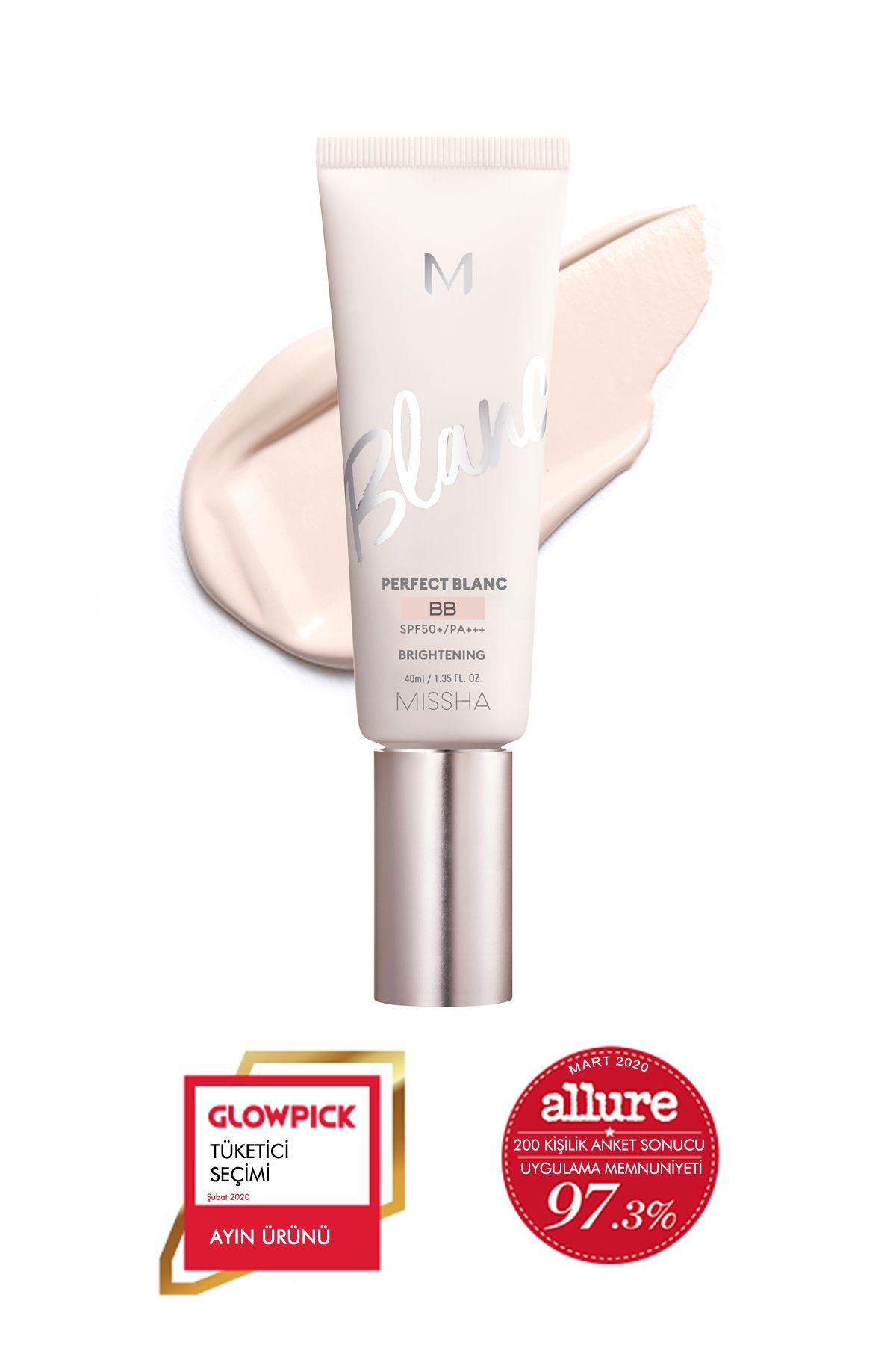 Missha Aydınlatıcı&Ton Eşitleyici Çok Fonksiyonlu BB Krem M Perfect Blanc BB Cream SPF50+/PA++++ 19/Rosy