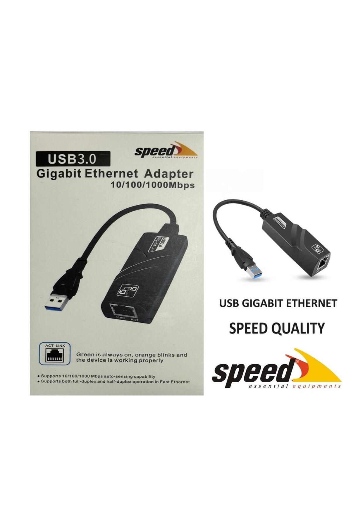 SPEED UE050 10-100-1000 USB 2.0-3.0 Gigabit Ethernet Çevirici