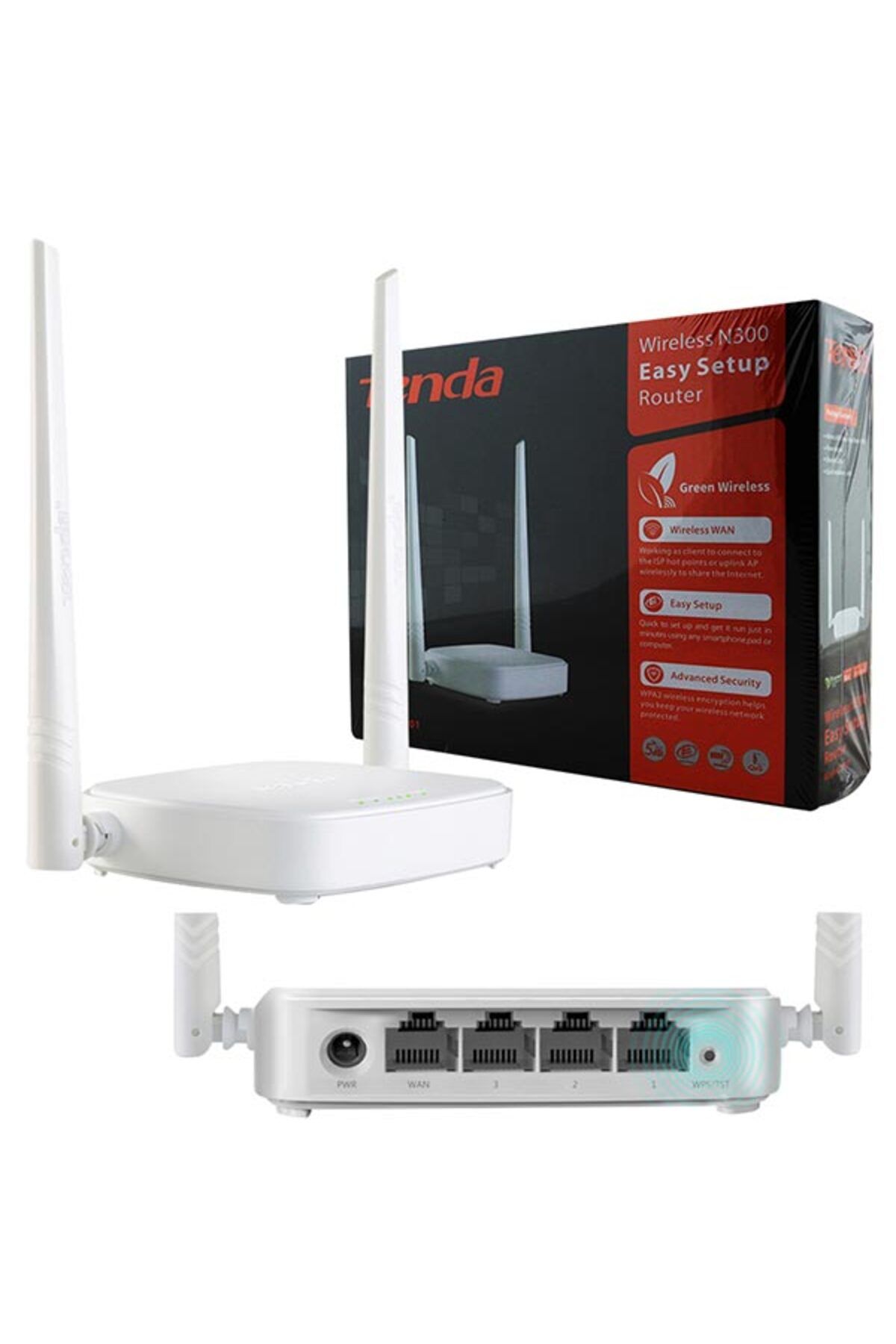 Go İthalat TENDA N301 4 PORT 300 MBPS ROUTER/AP/REPEATER (4738)