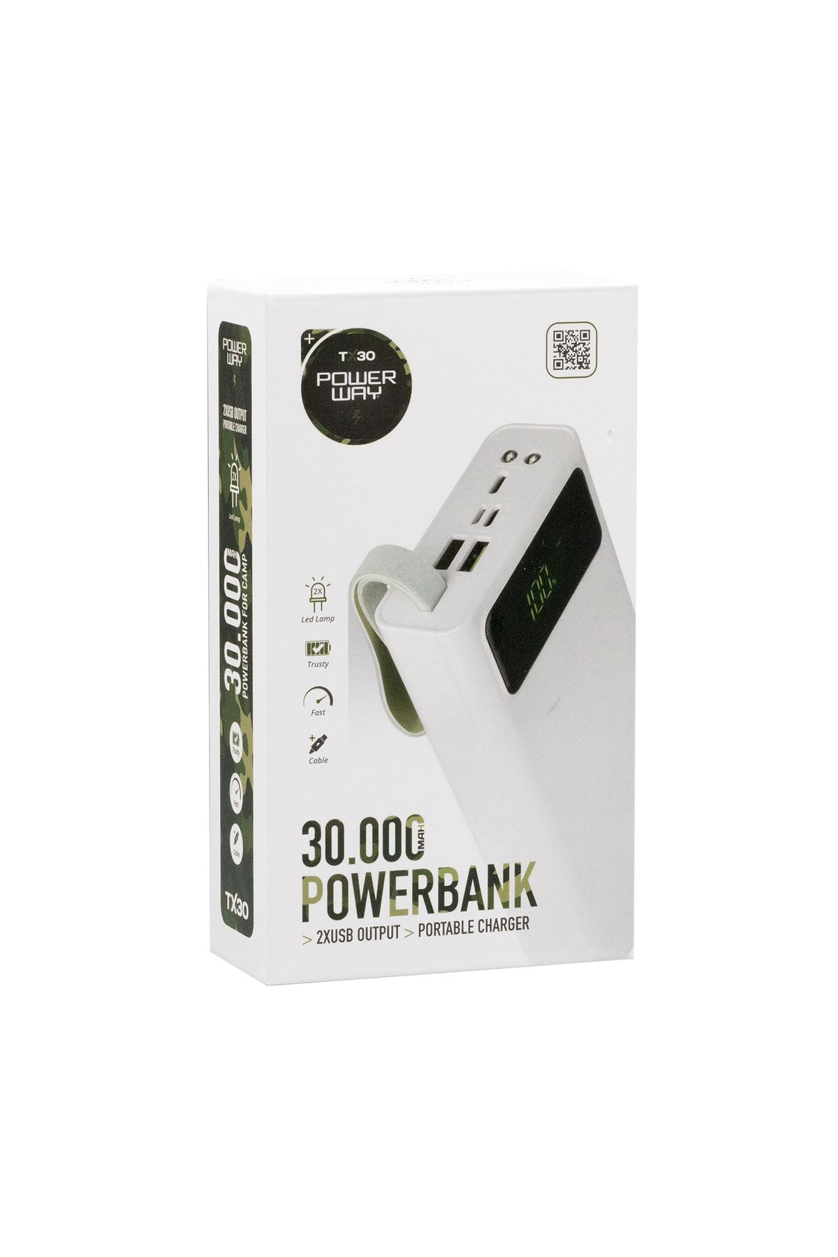 Lunaross POWERWAY TX30 30000 MAH DİJİTAL GÖSTERGELİ POWERBANK (4914)