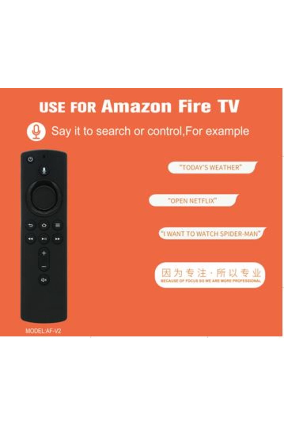 Go İthalat HUAYU KR AMAZON FIRE TV AF-V2 MEDIA OYNATICI KUMANDASI (4744)