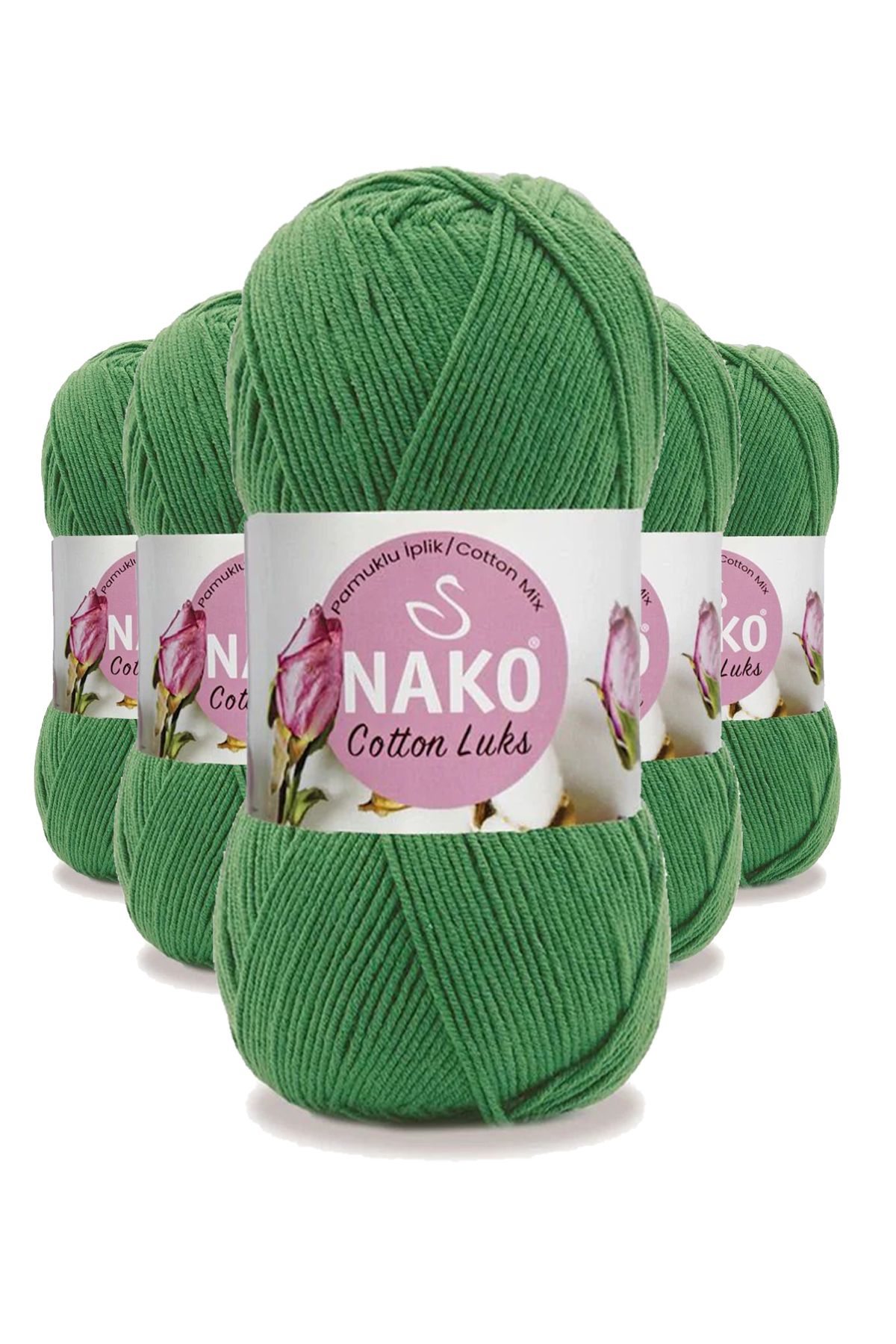 Take and Happy 5 Adet Cotton Lüks Yelek Tunik Kazak Bluz Hırka İPi Yünü Yeşil 97576