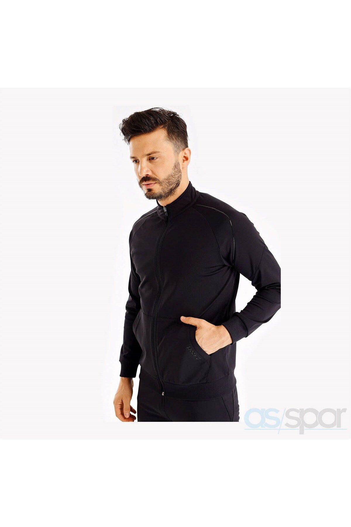 سویشرت ورزشی مشکی مردانه سیاه 3202318 پلی کوین م uhlsport