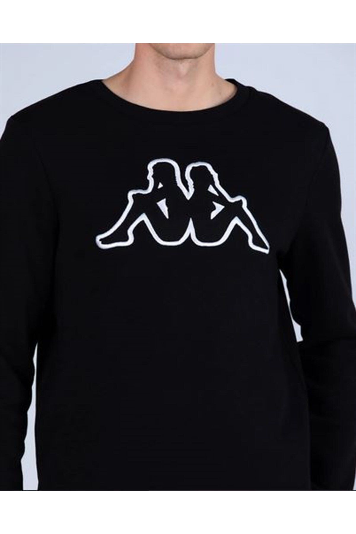سویشرت ورزشی سفید مردانه عرق گیر 321j64w Logo Tk Kappa