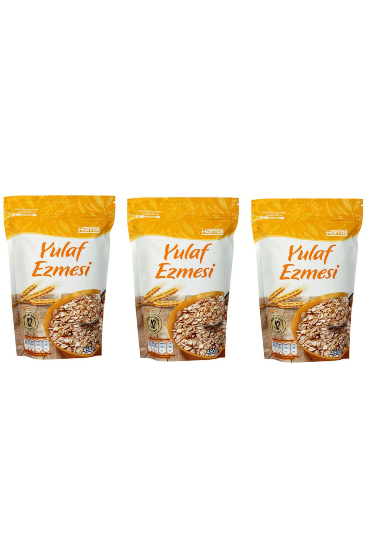 Harras Yulaf Ezmesi 450 Gr 3 lü Paket